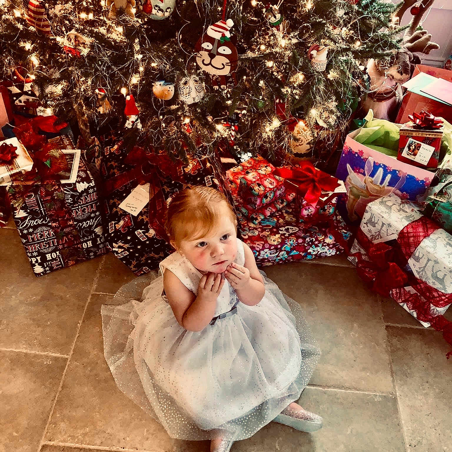 Macayla joined the competition — help win amazing prizes! child, christmas, christmas_decoration, christmas_ornament, christmas_tree, decor, event, fun, girl, holiday, person, toddler, tree