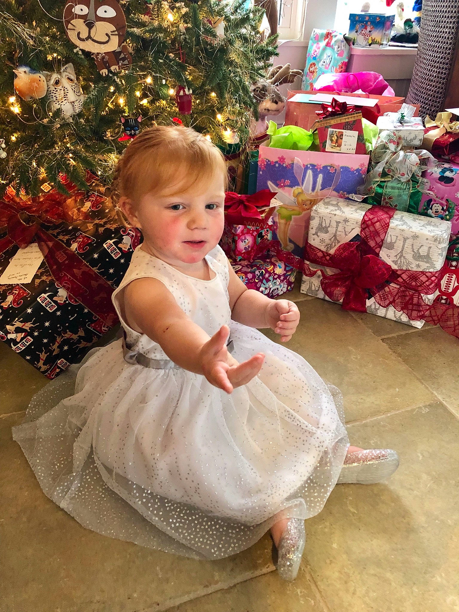 Macayla joined the competition — help win amazing prizes! child, flower, fun, girl, happiness, holiday, infant, person, pink, skin, textile, toddler