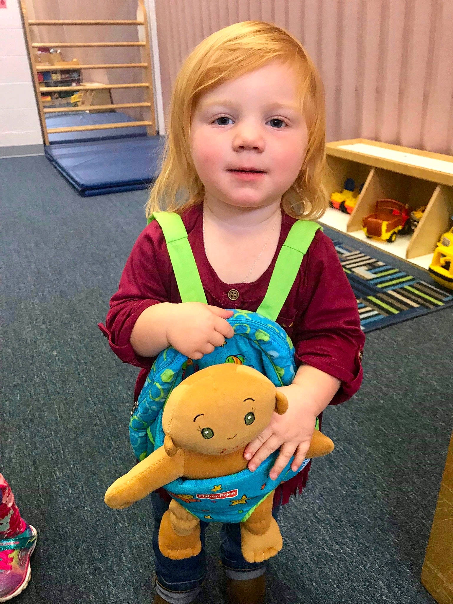 Macayla is registered to the contest to win money with this photo: child, day, fun, girl, human_hair_color, infant, material, person, play, product, skin, smile, toddler, toy