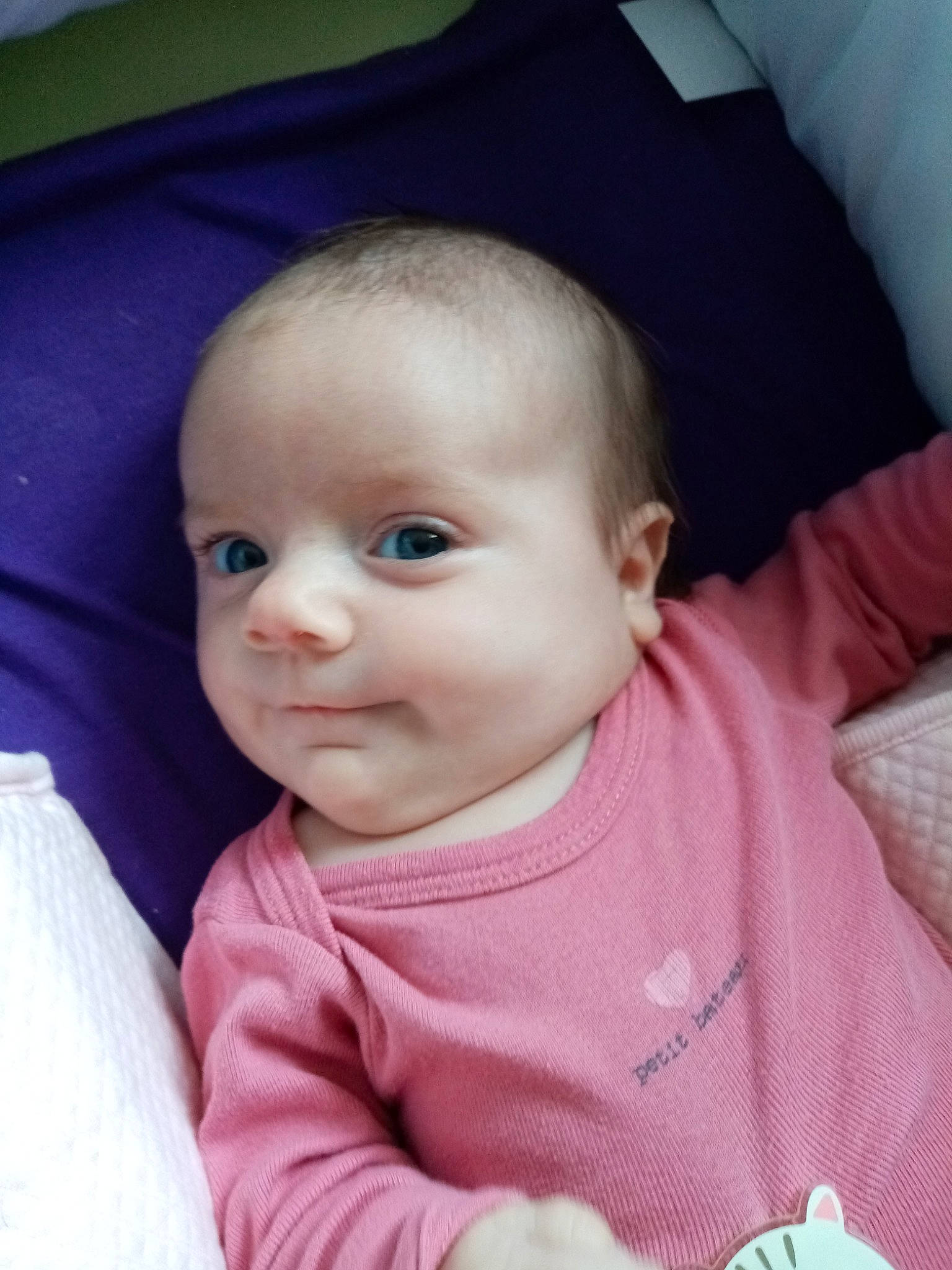 Kanel participe au concours pour gagner de l'argent avec cette photo : baby, cheek, child, chin, ear, eye, face, head, iris, lip, mouth, nose, person, pink, skin, smile, toddler