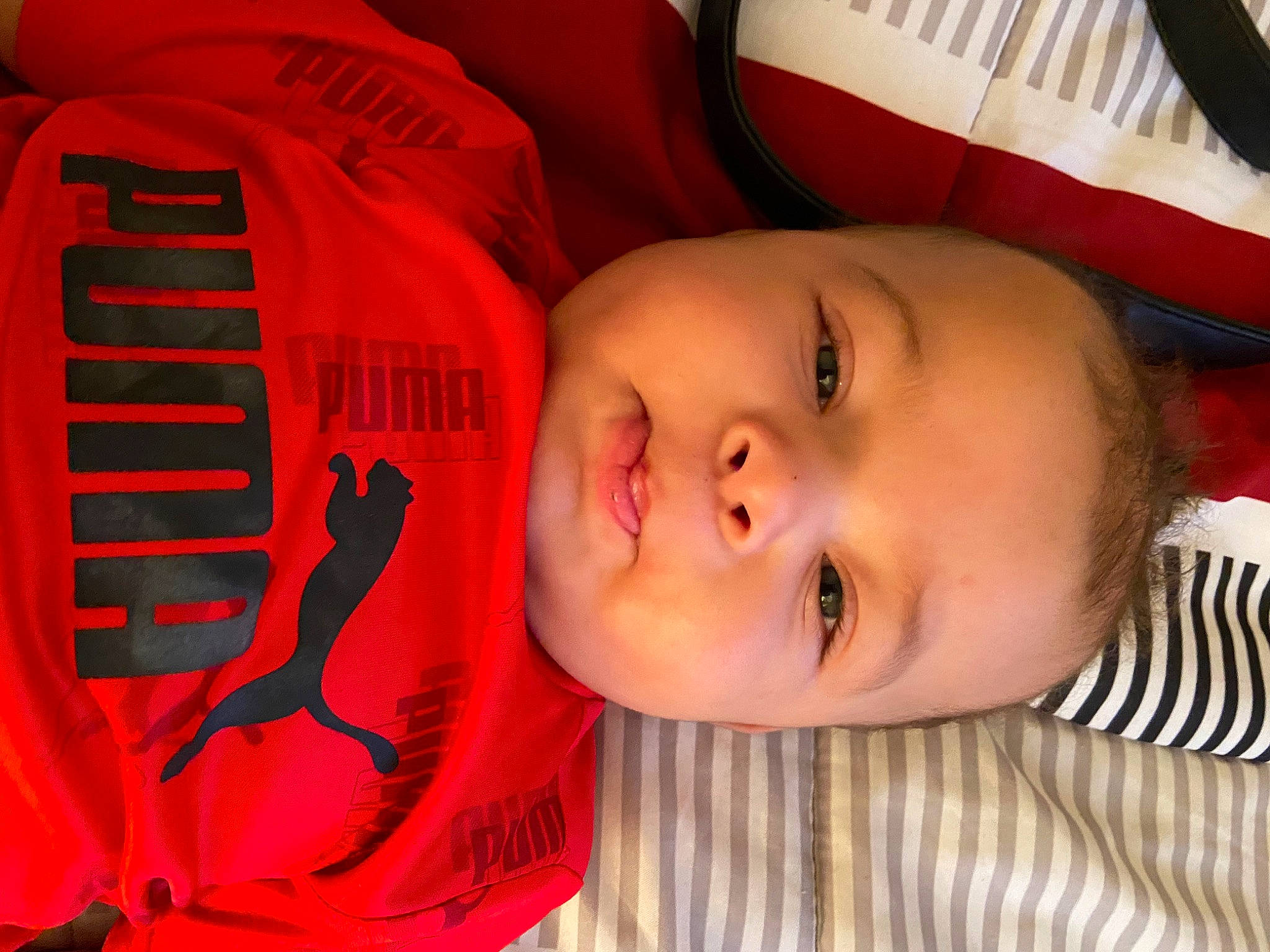 Kingstyn joined the competition — help win amazing prizes! baby, baby_toddler_clothing, carmine, cheek, child, eyebrow, eyelash, happy, headgear, lip, mammal, mouth, nose, person, product, skin, smile, textile, toddler, vertebrate