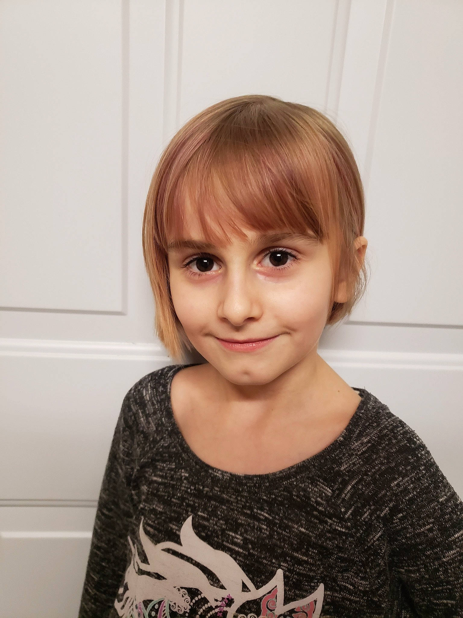 Temperance joined the competition — help win amazing prizes! bangs, blond, bob_cut, brown_hair, child, child_model, chin, eyebrow, face, forehead, hair, hair_coloring, hairstyle, head, joy, layered_hair, lip, long_hair, person, smile