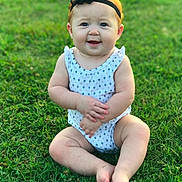 Gracie Mae joined the competition — help win amazing prizes! beauty, black_hair, child, girl, grass, happiness, infant, lawn, meadow, plant, skin, smile, summer