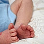 Veronica is registered to the contest to win money with this photo: baby, feet, toes, skin, close_up, soft, blanket, pattern, infant, resting, small, cute, newborn, comfort, clothing, bed, texture, human, toddler, sleep
