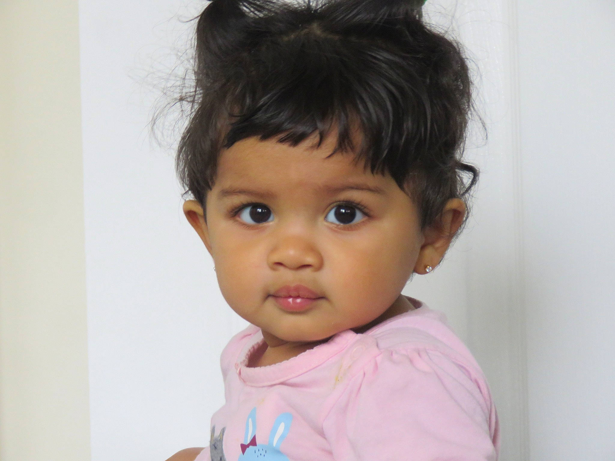 Jenelle joined the competition — help win amazing prizes! beauty, black_hair, brown_hair, cheek, child, chin, ear, eye, eyebrow, face, forehead, hair, hairstyle, head, human, lip, nose, person, pink, skin