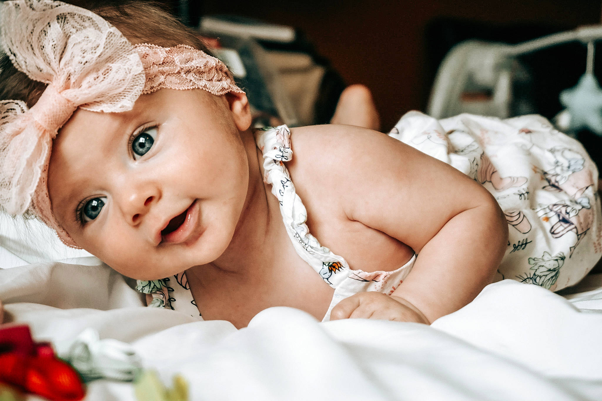 Kendall joined the competition — help win amazing prizes! baby, bridal_accessory, bridal_clothing, child, dress, event, eyelash, flash_photography, gown, hair_accessory, happy, headband, headgear, headpiece, headwear, human_body, jewellery, person, skin, toddler