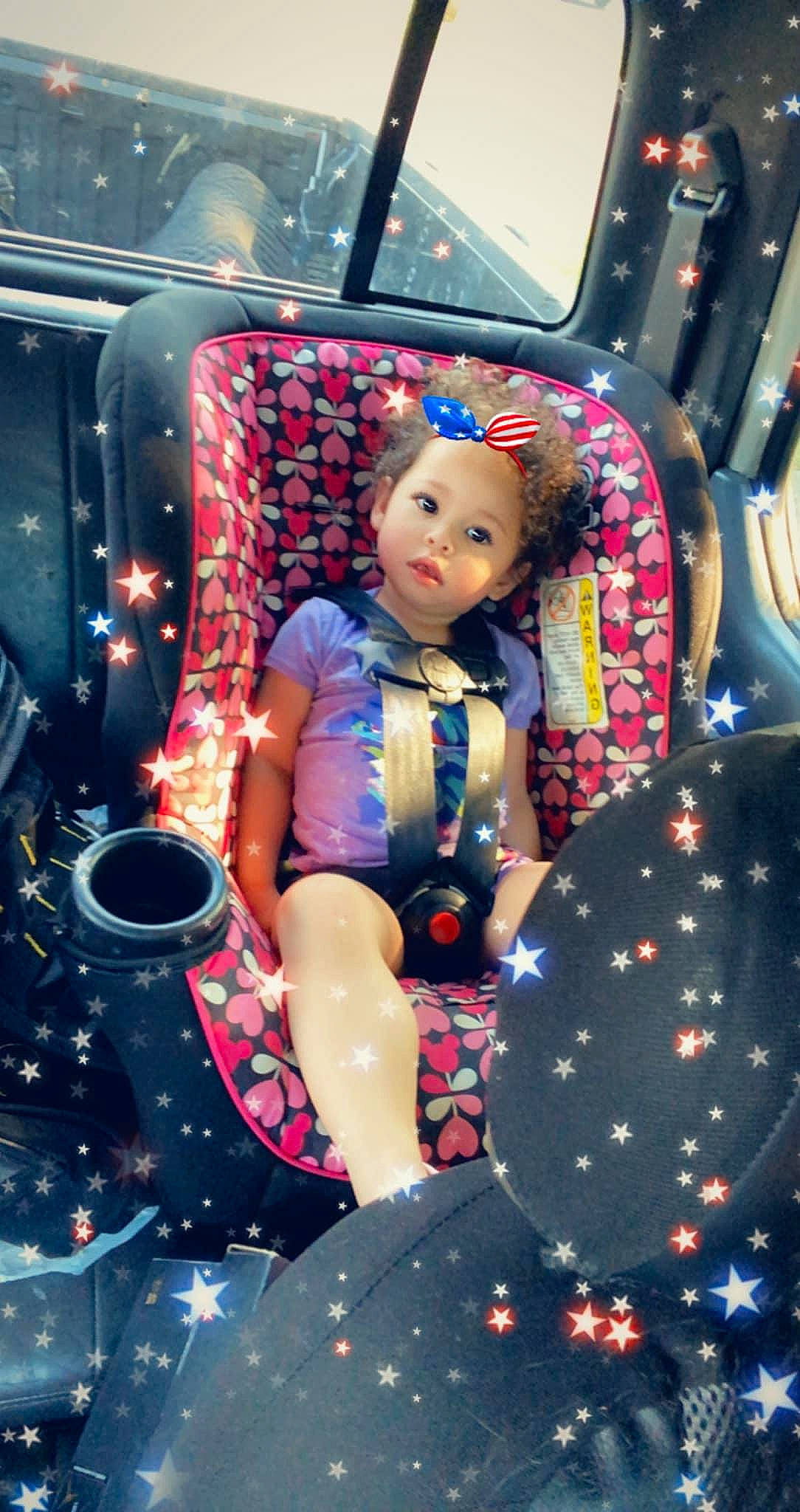 Aubrey joined the competition — help win amazing prizes! black_hair, carmine, design, doll, event, fashion_design, fun, hairstyle, magenta, motor_vehicle, pattern, person, pink, polka_dot, purple, red, sitting, surprise, textile, thigh