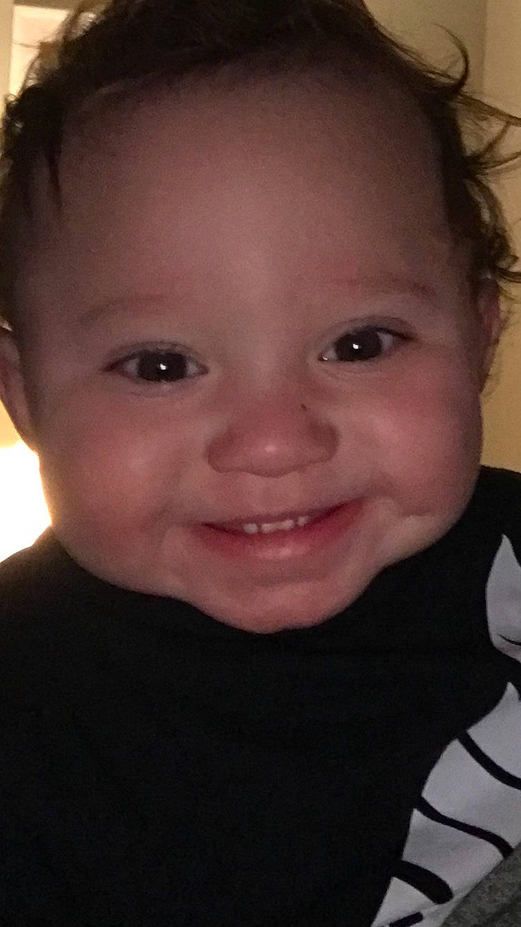 Kannon is registered to the contest to win money with this photo: baby, cheek, child, chin, close_up, ear, eyebrow, eyelash, face, facial_expression, flash_photography, forehead, happy, iris, joy, lip, mouth, nose, person, skin