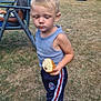 Silas a rejoint le concours — aidez-le/la à gagner de superbes lots ! toddler, child, boy, pastry, dessert, plate, fork, backyard, grass, garden, chair, person, clothing, shorts, tank_top, footwear, outdoor, summer, food, snack