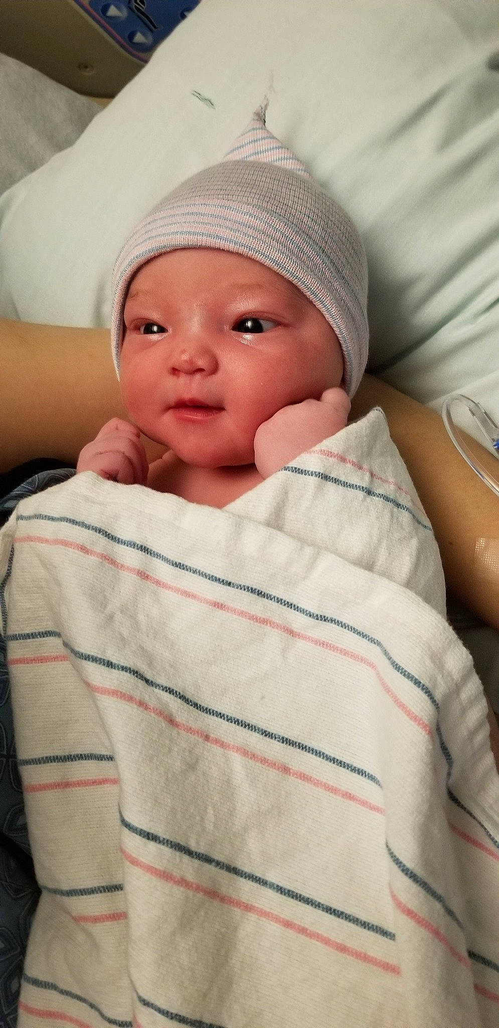 Avangeline joined the competition — help win amazing prizes! baby, birth, cheek, child, face, head, headwear, person, skin, toddler