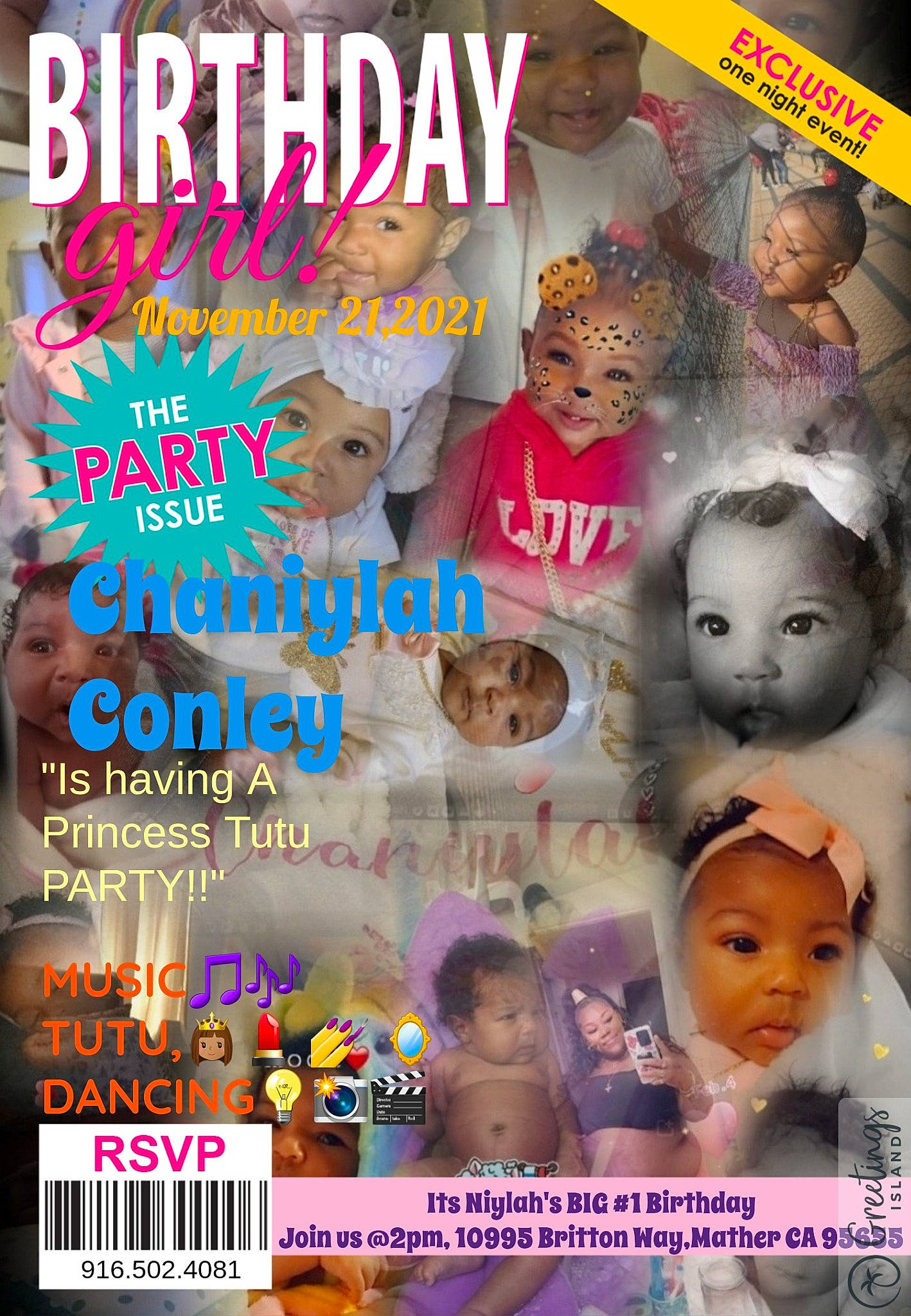 Chaniylah is registered to the contest to win money with this photo: adaptation, advertising, art, child, collage, event, eyelash, fiction, font, graphic_design, happy, headwear, illustration, joy, magazine, movie, organism, person, photo_caption, poster