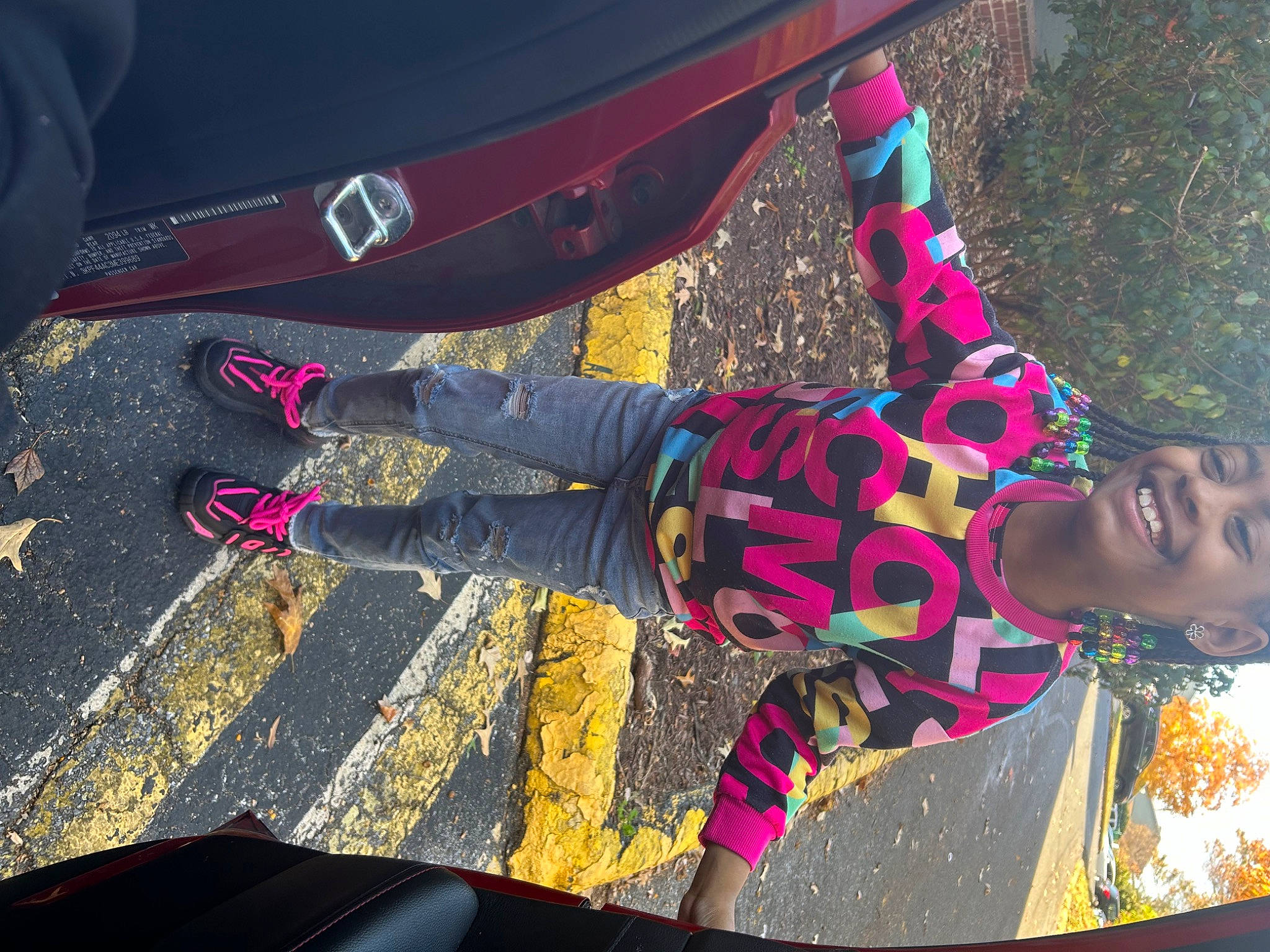 Maya joined the competition — help win amazing prizes! black, boot, carmine, cool, foot, fun, headwear, human_leg, joy, leg, leisure, magenta, pattern, person, pink, plant, recreation, shadow, sneakers, thigh