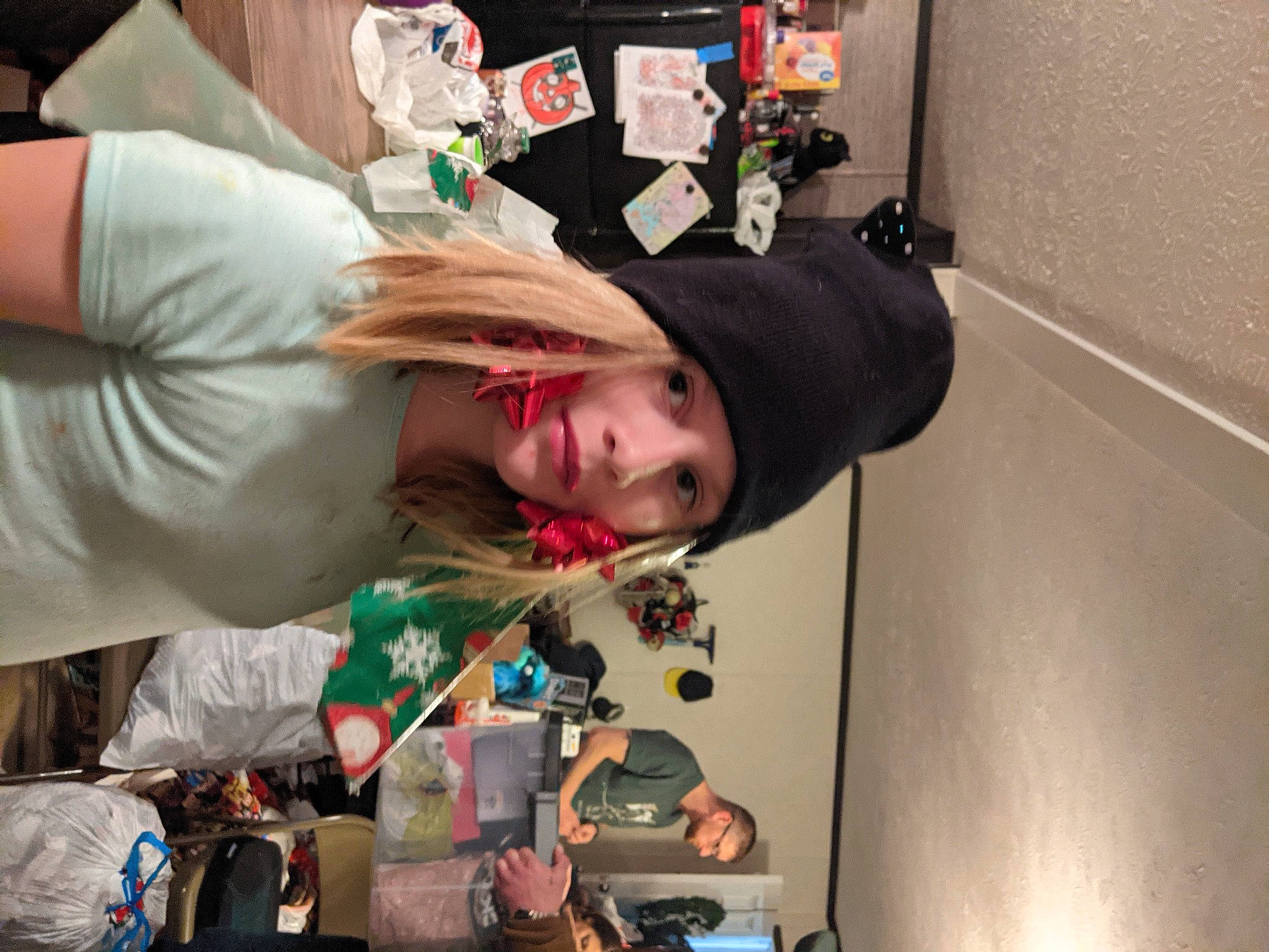 Morgan joined the competition — help win amazing prizes! chair, child, cooking, costume, engineering, event, eyewear, fashion_design, fun, hat, headwear, person, room, science, service, t_shirt