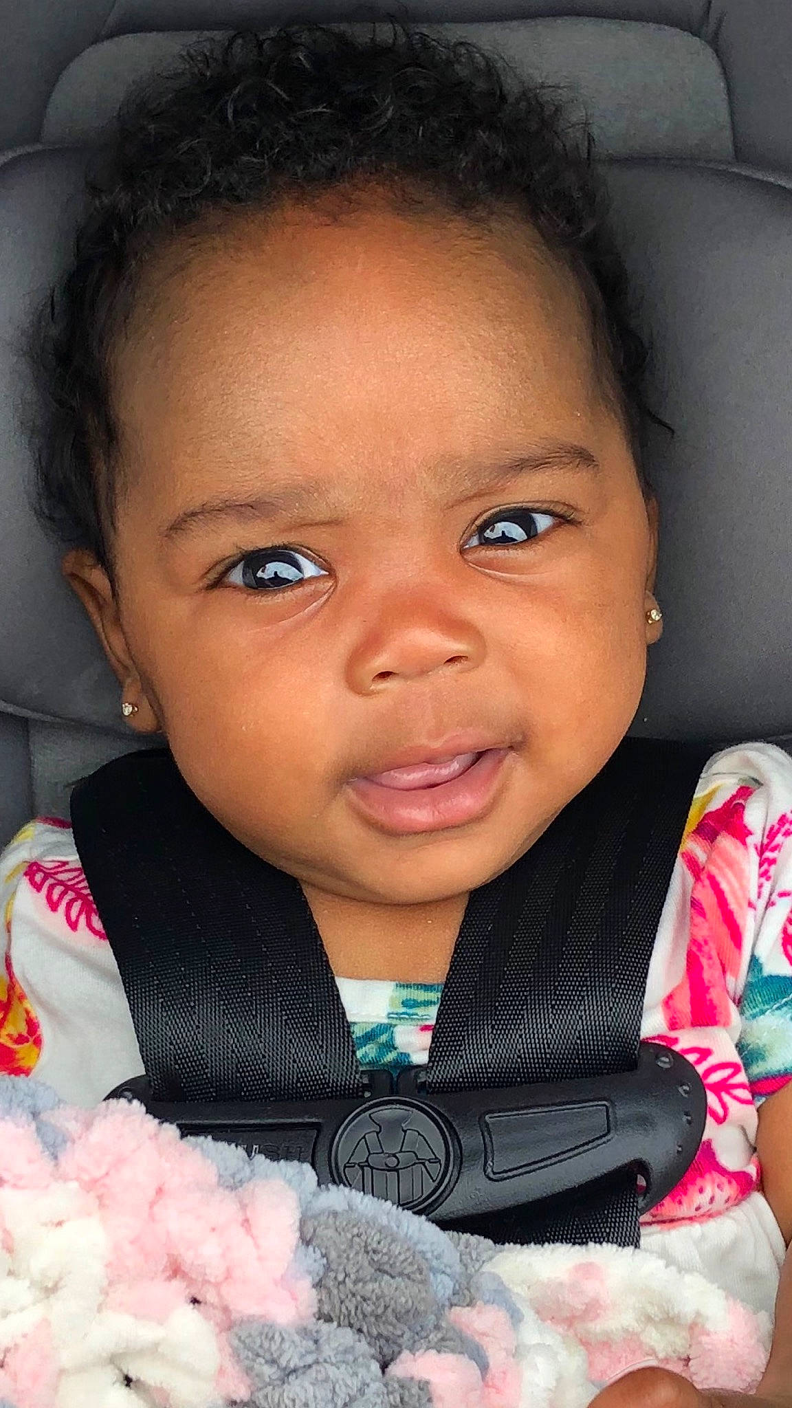 Karri is registered to the contest to win money with this photo: black_hair, cheek, child, eye, eyebrow, eyelash, face, flash_photography, fun, happy, head, iris, lip, nose, organ, people, person, pink, skin, smile