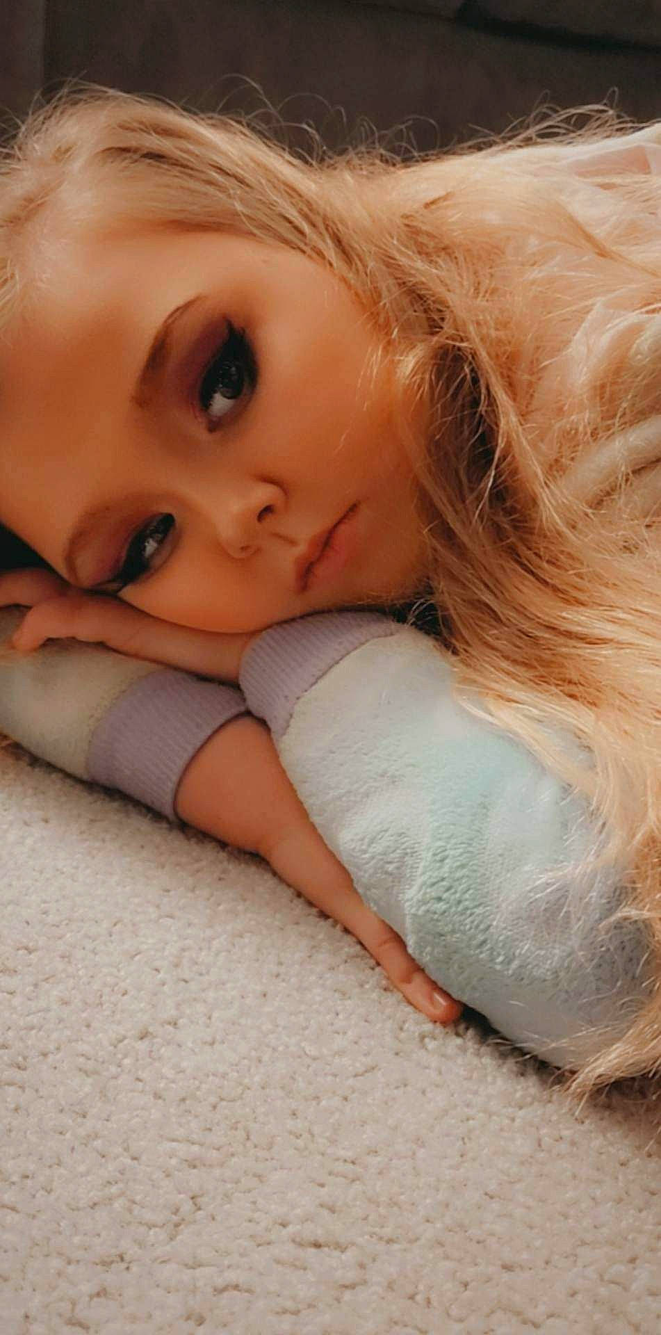 Eliana joined the competition — help win amazing prizes! blond, cheek, comfort, eye, eyebrow, eyelash, gesture, hair, hand, happy, human_body, iris, linens, lip, long_hair, mouth, neck, nose, person, skin