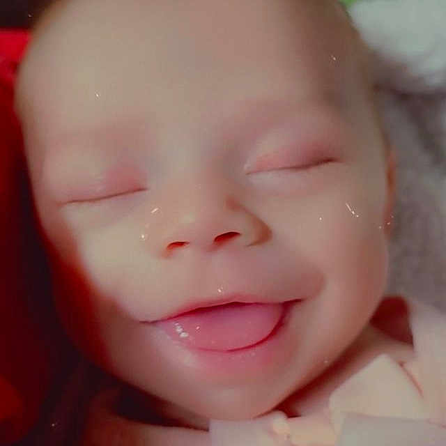 Ariel joined the competition — help win amazing prizes! baby, cheek, close_up, ear, eye, eyelash, fun, happy, human_body, iris, jaw, lip, mouth, neck, nose, pink, skin, smile, thumb, toddler
