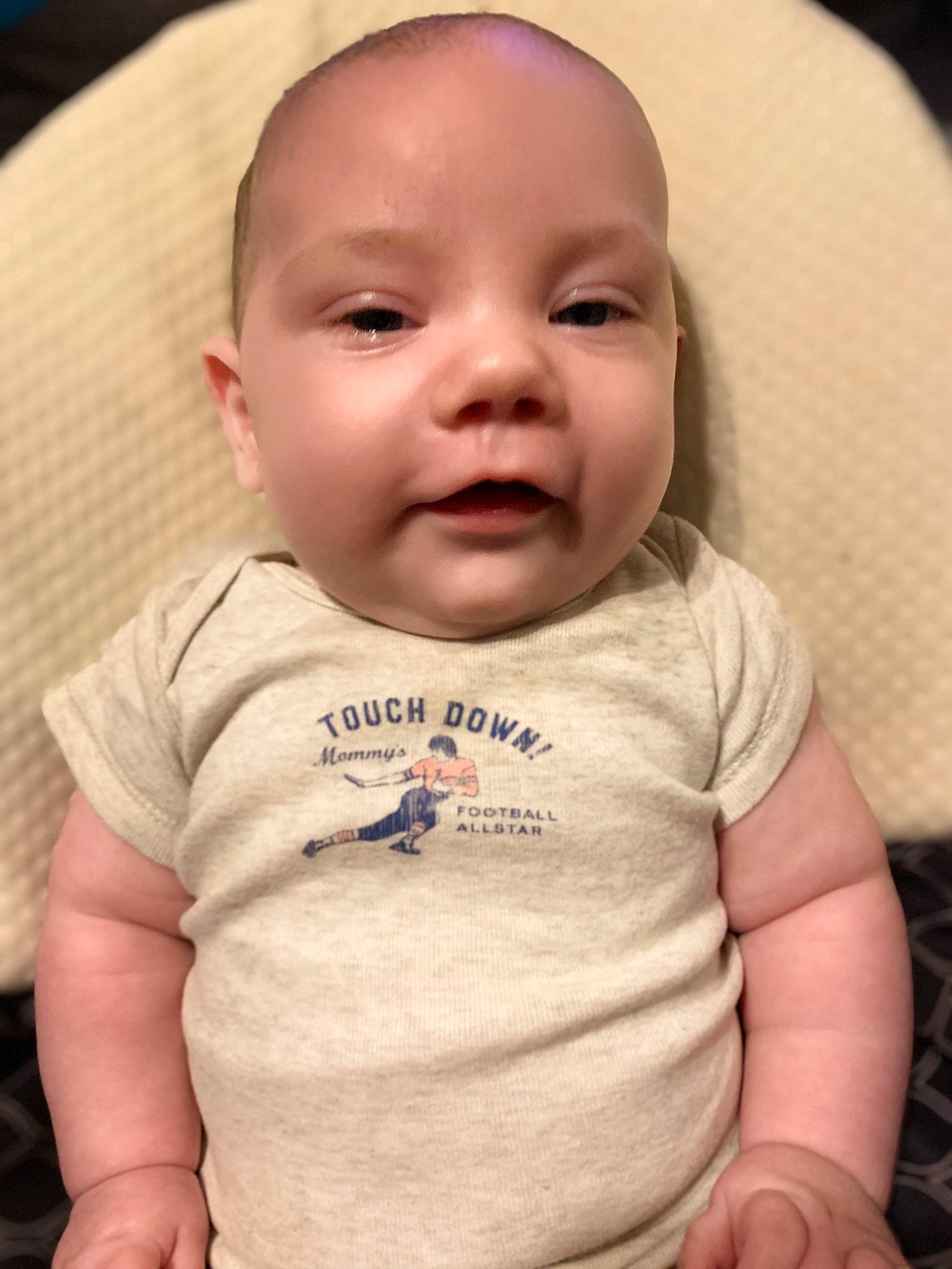 Jj is registered to the contest to win money with this photo: baby, cheek, child, chin, eye, face, facial_expression, forehead, head, lip, mouth, nose, person, skin, smile, toddler