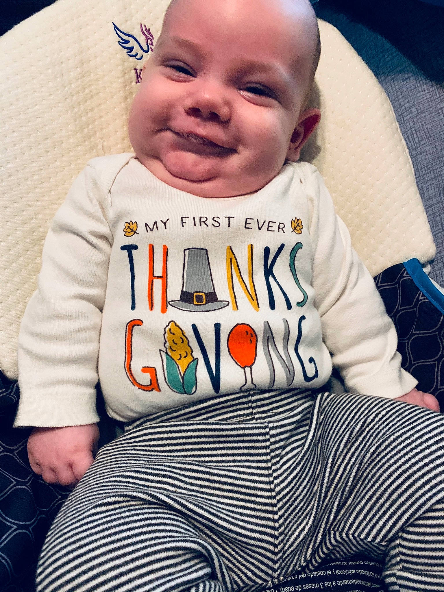 Jj joined the competition — help win amazing prizes! baby, baby_products, baby_toddler_clothing, cheek, child, cool, face, facial_expression, family, happy, head, laugh, nose, people, person, product, sitting, sleeve, smile, t_shirt