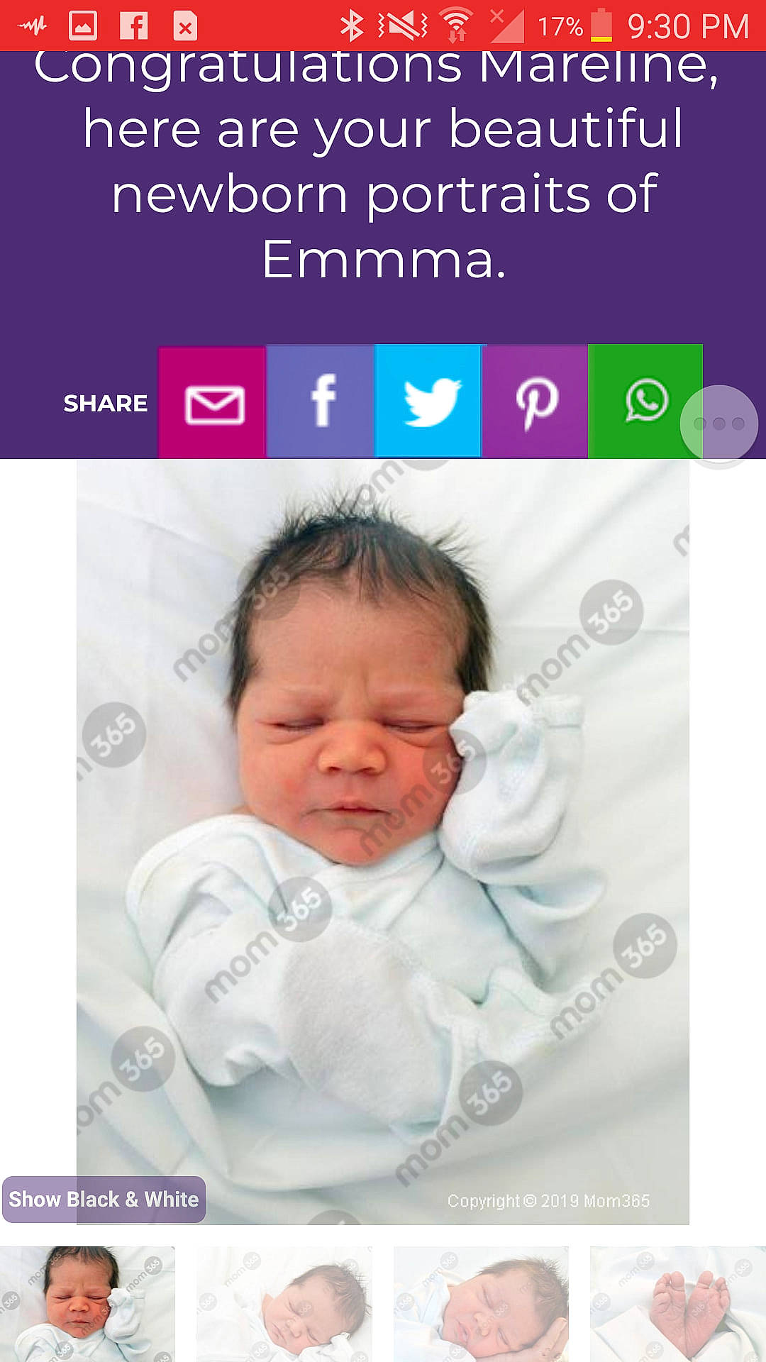 Emma Marie is registered to the contest to win money with this photo: baby, cheek, child, close_up, facial_expression, font, gesture, head, mouth, nose, person, photography, product, sleep, smile, sorrow, stock_photography, text, toddler