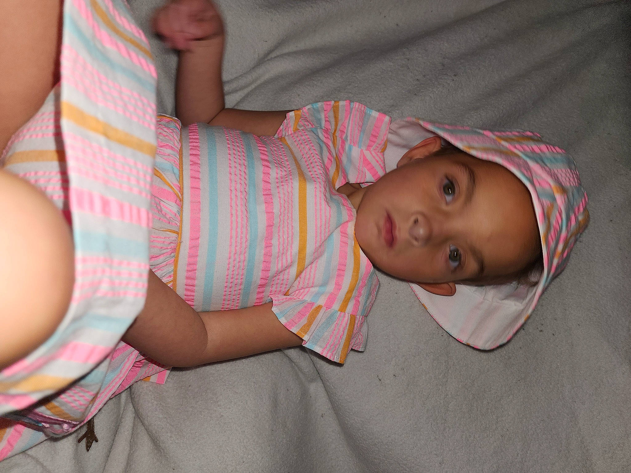 Journie joined the competition — help win amazing prizes! abdomen, baby, baby_toddler_clothing, cheek, child, comfort, elbow, human_body, human_leg, lip, mouth, nail, nose, pattern, person, plaid, skin, sleeve, thigh, toddler