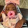 Ivori joined the competition — help win amazing prizes! baby, sleeping, pacifier, pink_bow, headband, bib, blanket, hand, carpet, floor, infant, child, cozy, home, cute, peaceful, relaxed, clothing, portrait, indoors