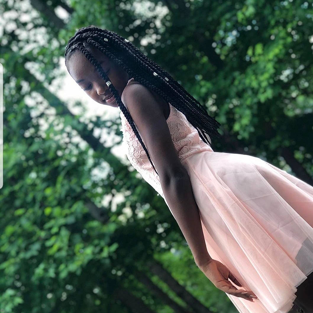 Destiny is registered to the contest to win money with this photo: arm, beauty, black_hair, dress, elbow, finger, grass, hand, joint, leg, long_hair, people_in_nature, person, photo_shoot, photography, shoulder, tree