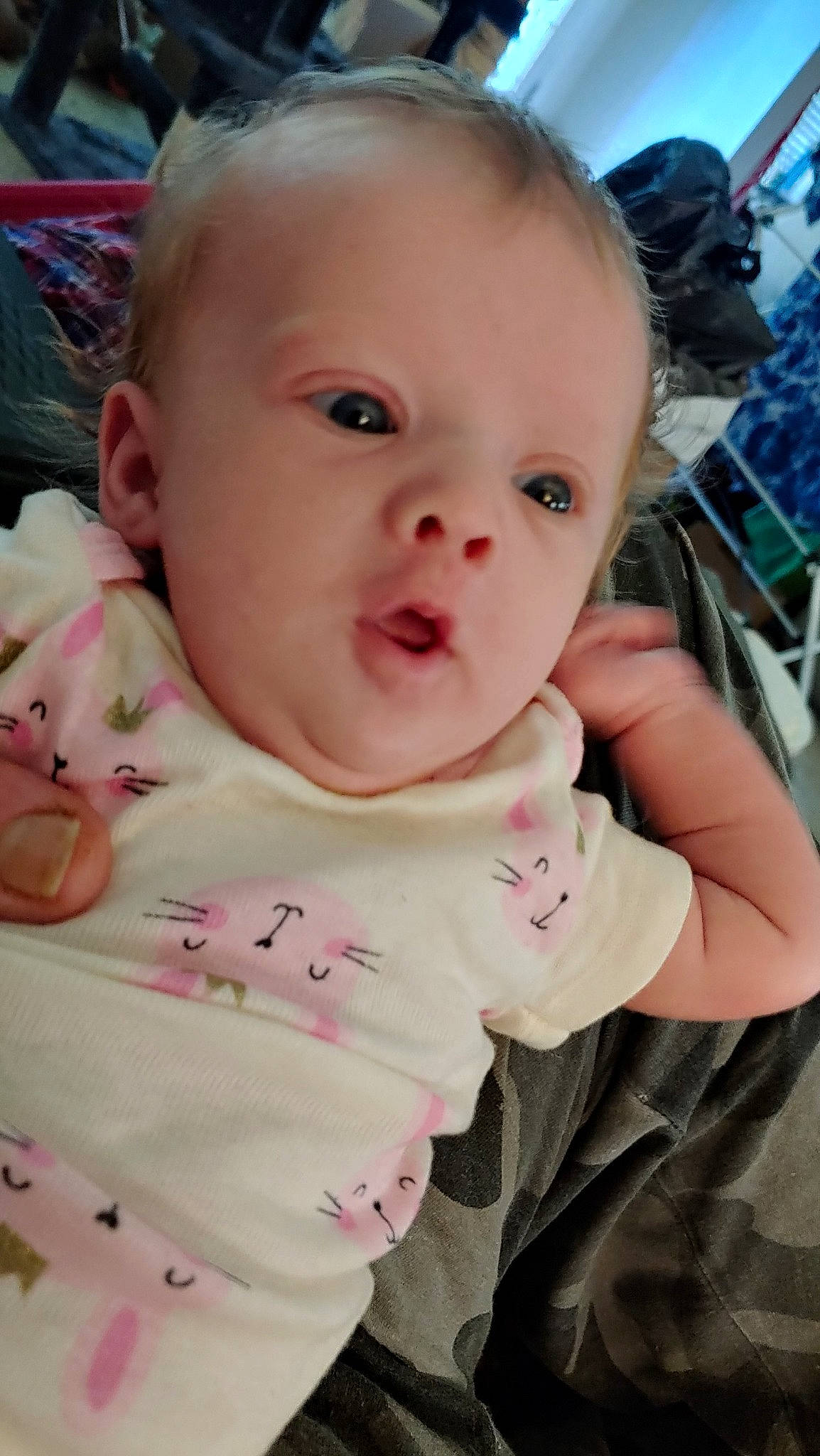 Isabelle joined the competition — help win amazing prizes! baby, beauty, cheek, child, chin, ear, eye, face, forehead, head, iris, lip, mouth, nose, person, pink, skin, smile, toddler