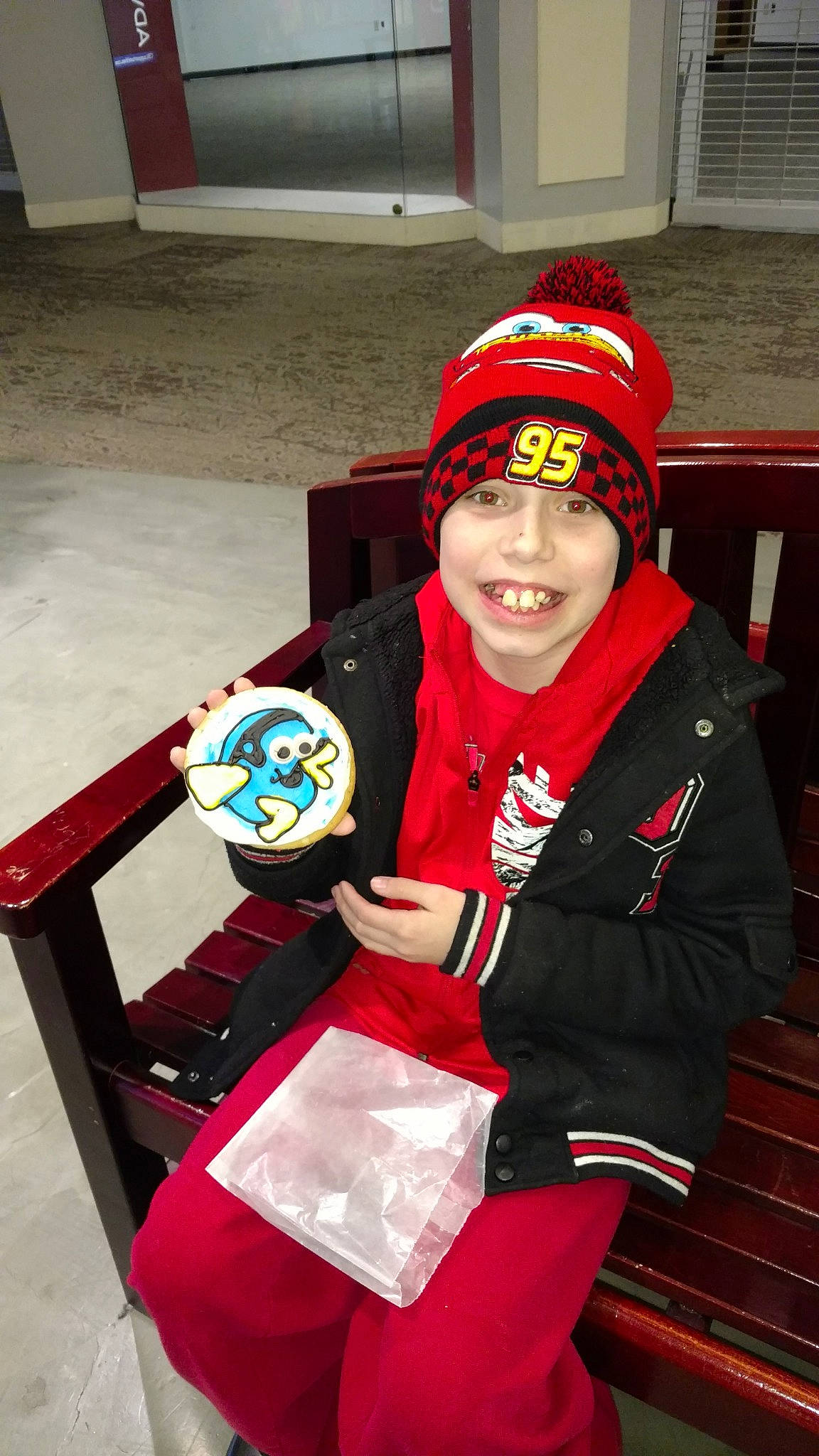 Nicholas joined the competition — help win amazing prizes! costume, event, fun, headgear, headwear, joy, person, product, red, smile