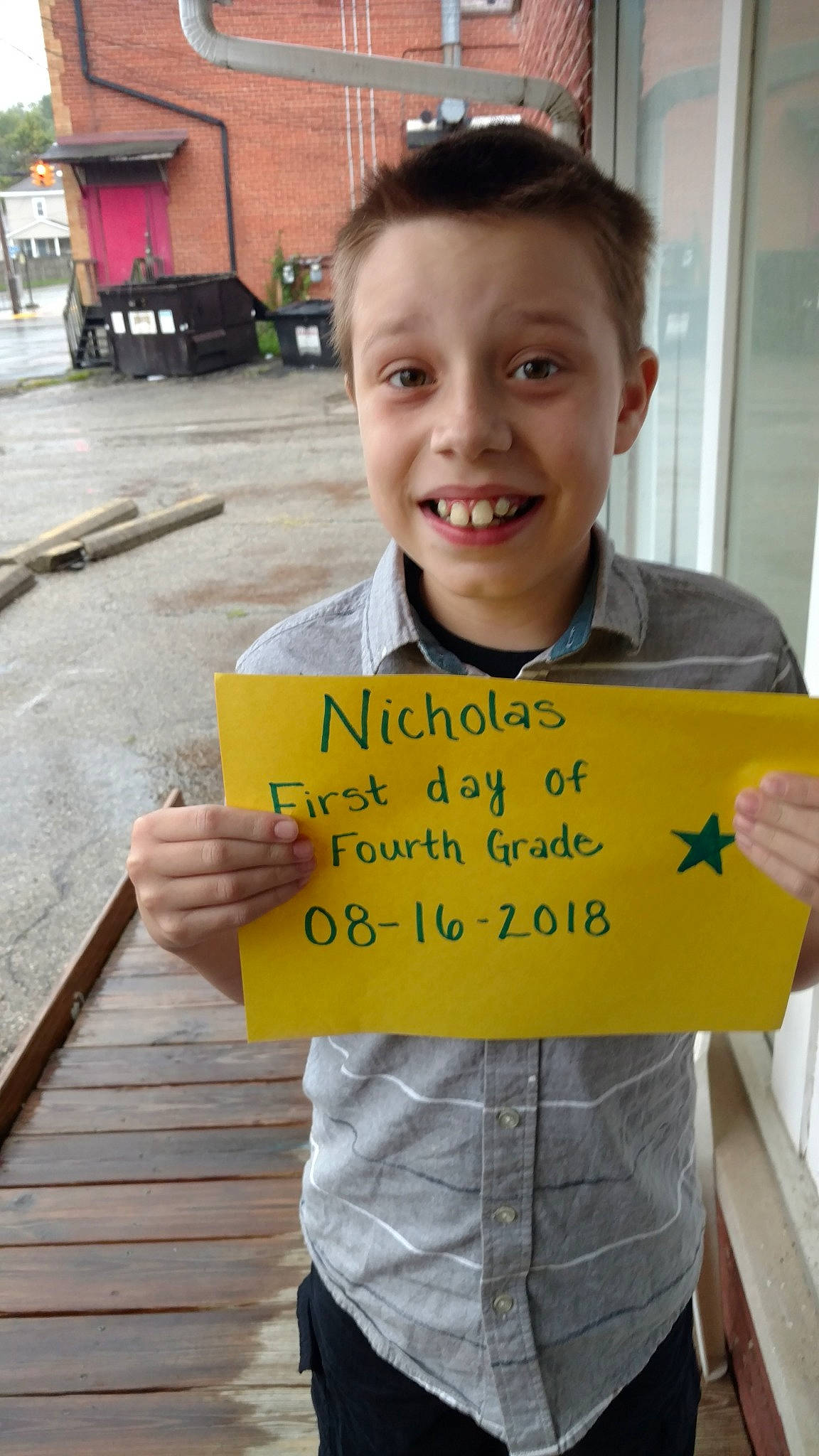 Nicholas joined the competition — help win amazing prizes! child, day, facial_expression, fun, girl, happiness, joy, person, product, smile, t_shirt, toddler, yellow