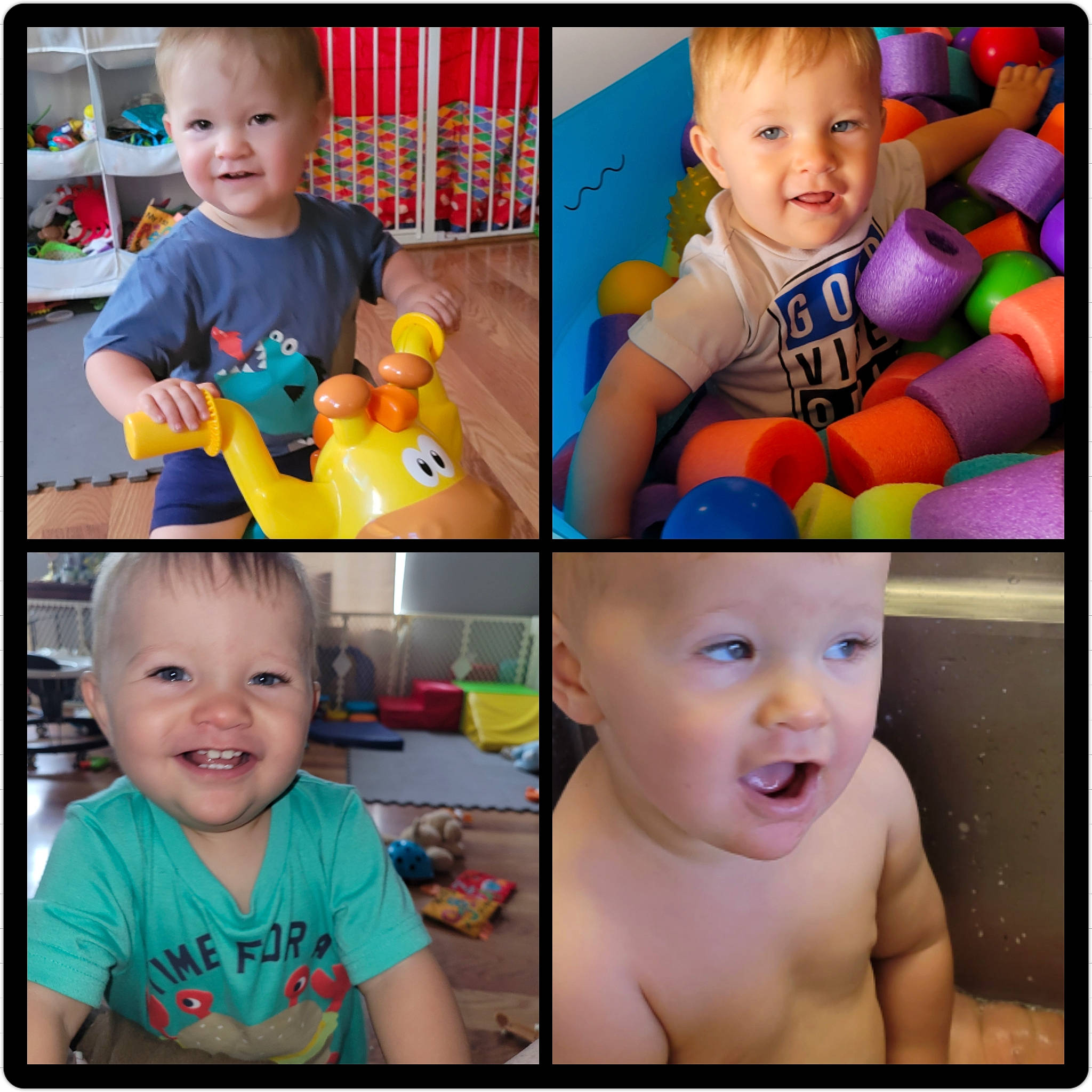 Lincoln joined the competition — help win amazing prizes! art, baby, baby_toddler_clothing, blue, cheek, chin, eye, eyelash, face, facial_expression, hairstyle, happy, head, headwear, human, joy, nose, organ, person, photograph