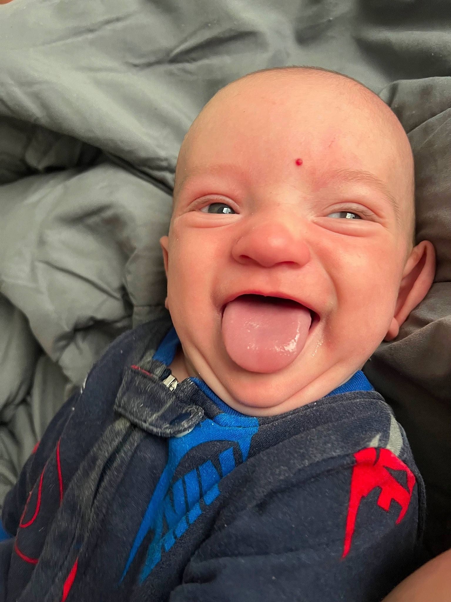 Mathew joined the competition — help win amazing prizes! baby, baby_laughing, baby_toddler_clothing, cheek, child, comfort, crying, fun, gesture, happy, iris, mouth, nose, person, skin, sleeve, smile, toddler, tongue, tooth