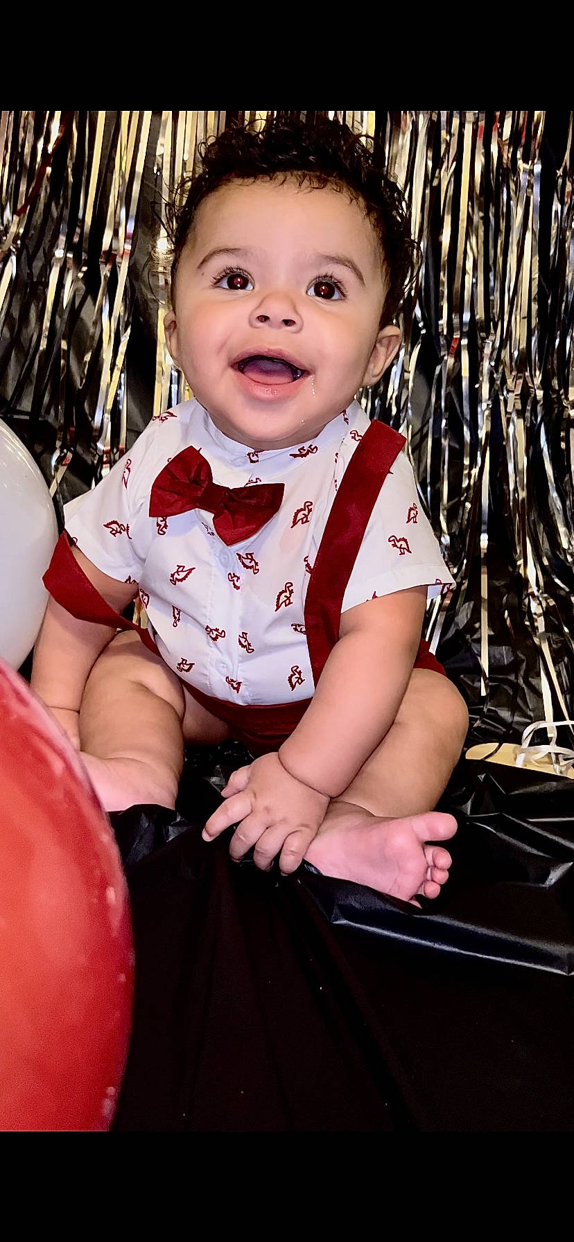 Raylan joined the competition — help win amazing prizes! baby, baby_toddler_clothing, beauty, child, clothing, eye, facial_expression, fashion, flash_photography, fun, happy, head, organ, people_in_nature, person, pink, skin, smile, tie, toddler