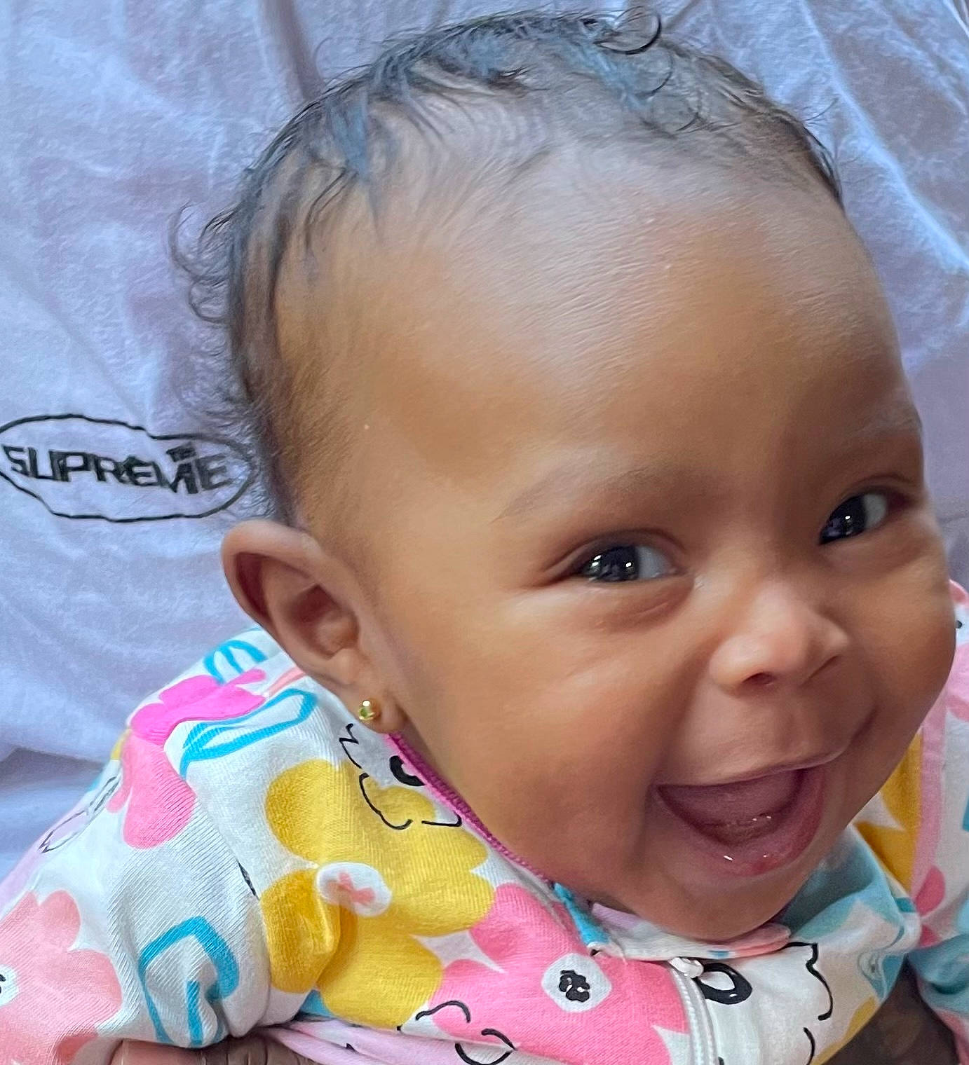 Aalaiyah joined the competition — help win amazing prizes! baby_toddler_clothing, cheek, chin, ear, eye, eyebrow, eyelash, face, forehead, head, lip, mouth, neck, nose, person, product, skin, sleeve, smile, textile