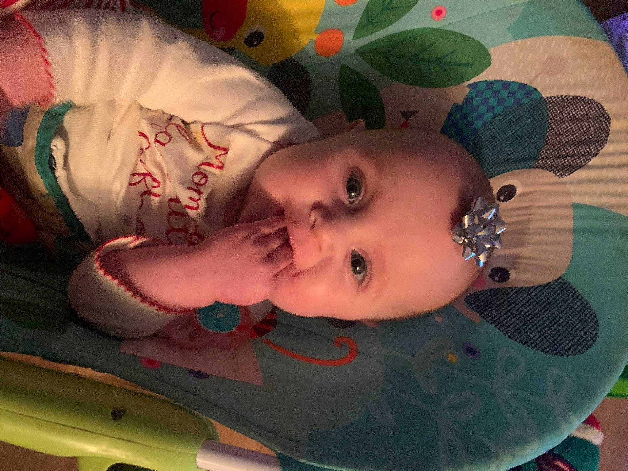 Rosie joined the competition — help win amazing prizes! baby, baby_products, baby_toddler_clothing, baby_toys, cheek, child, fun, happy, hat, head, iris, mouth, nose, pattern, person, room, skin, smile, toddler, toy