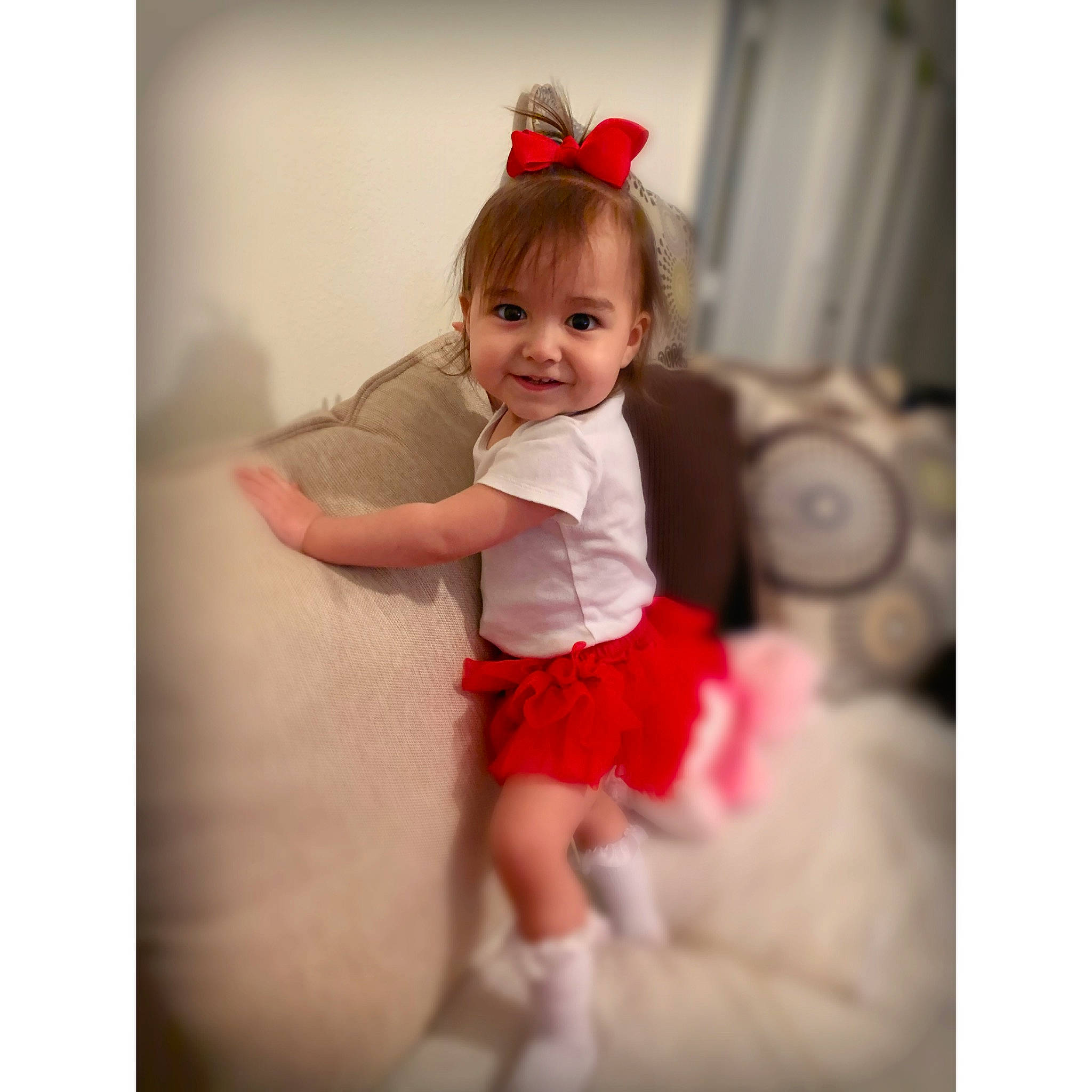 Elisa joined the competition — help win amazing prizes! baby, baby_toddler_clothing, ballet_tutu, child, child_model, clothing, costume, dress, footwear, joy, person, pink, product, shoe, smile, sportswear, toddler