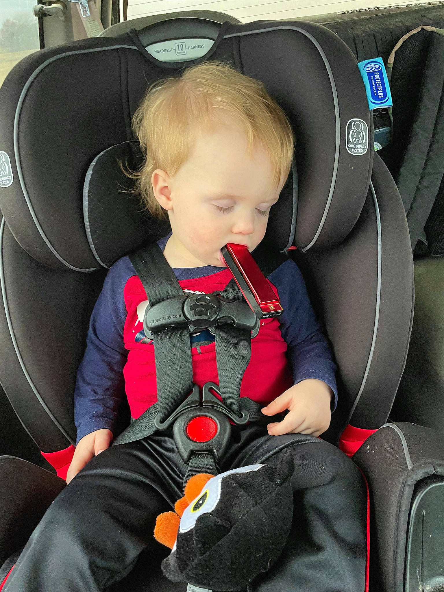 Blake joined the competition — help win amazing prizes! auto_part, automotive_design, baby_carriage, baby_in_car_seat, baby_toddler_clothing, car_seat, car_seat_cover, child, comfort, head_restraint, luxury_vehicle, motor_vehicle, person, product, seat_belt, sitting, steering_part, steering_wheel, toddler, vehicle