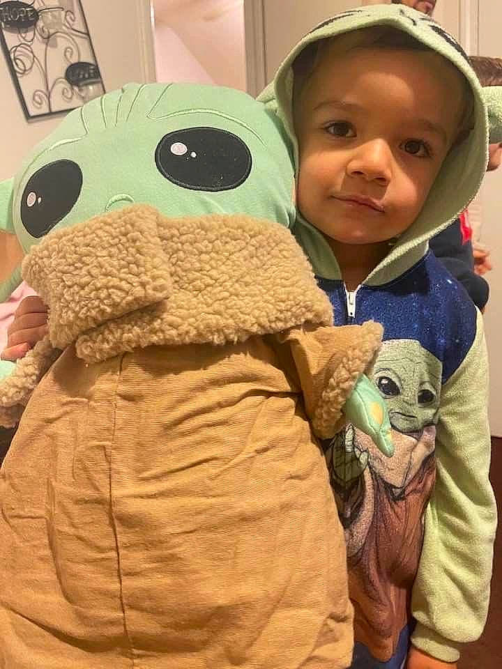 Xaiden is registered to the contest to win money with this photo: baby, baby_toddler_clothing, baseball_cap, cap, child, eye, fun, happy, head, mammal, nose, person, plush, room, skin, sleeve, smile, stuffed_toy, t_shirt, toddler