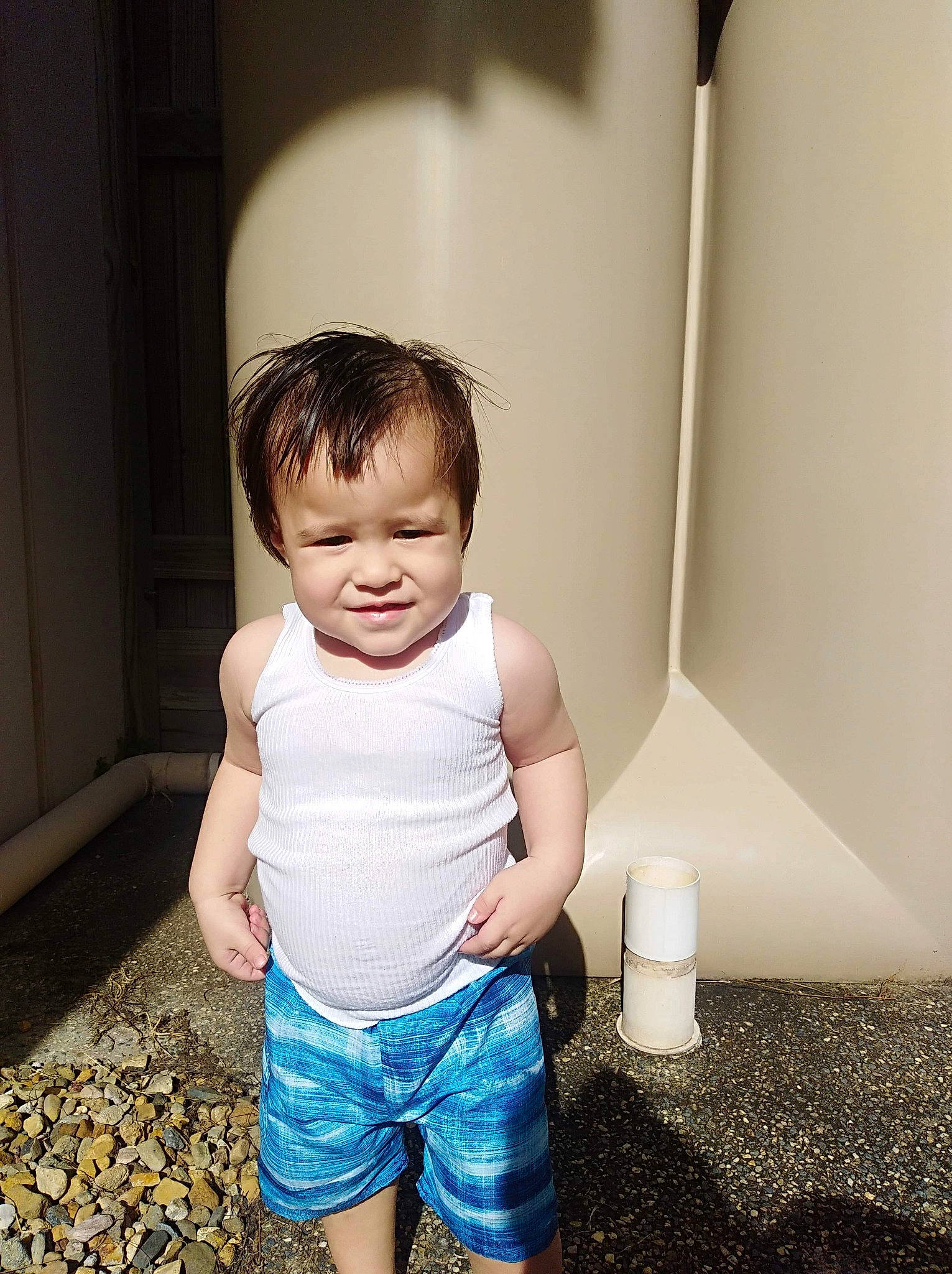 Zavier joined the competition — help win amazing prizes! baby, beauty, cheek, child, cool, eye, face, facial_expression, head, joy, leg, male, people, person, photography, sitting, skin, smile, snapshot, standing