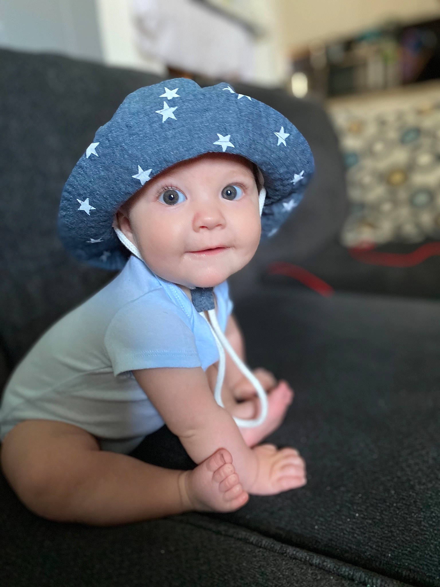Lincoln joined the competition — help win amazing prizes! baby, baseball_cap, cap, cheek, child, fashion_accessory, fun, hat, head, headgear, headwear, person, photography, skin, toddler, vacation