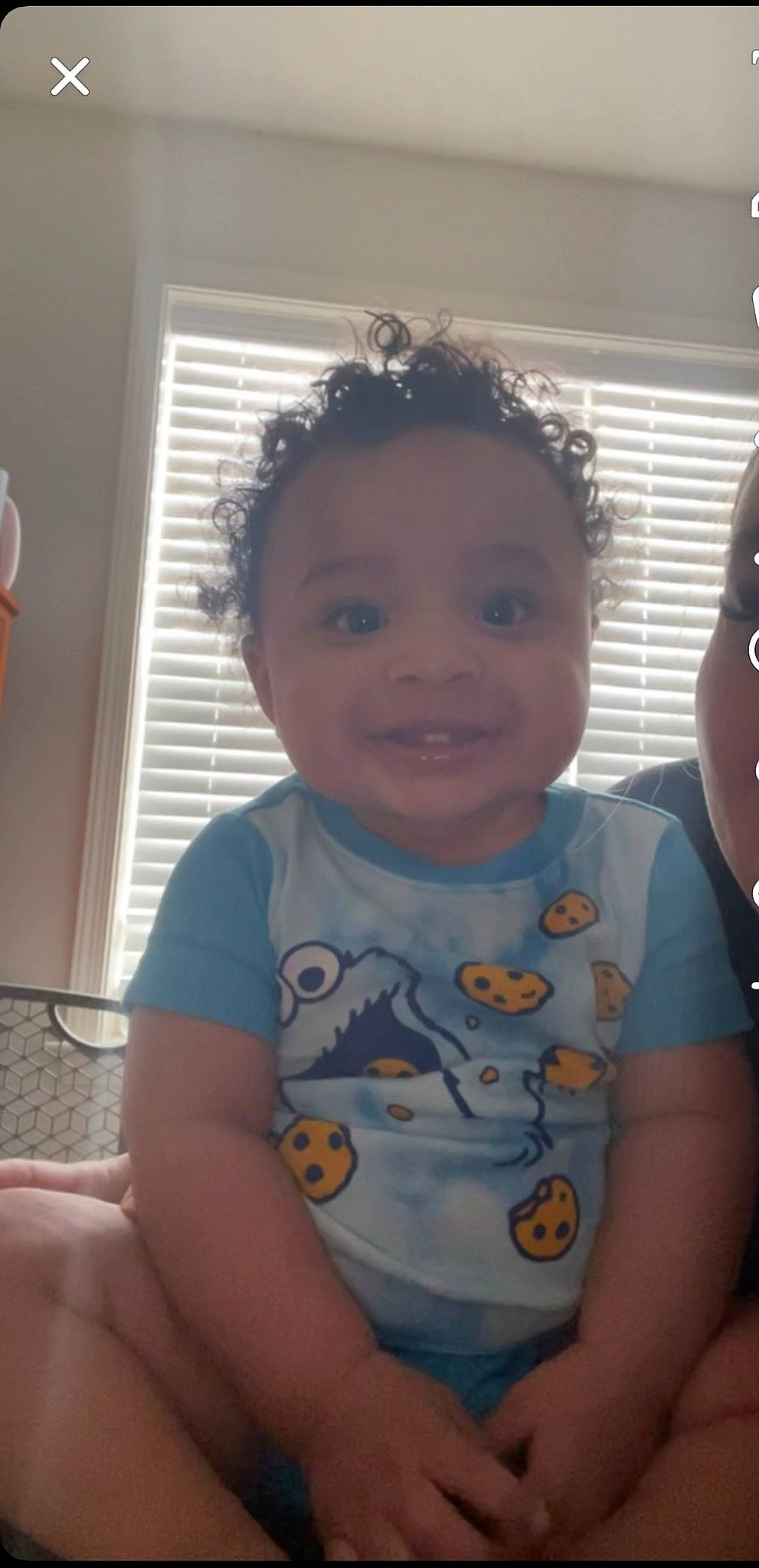 Xavier joined the competition — help win amazing prizes! baby, baby_toddler_clothing, cheek, cool, eyebrow, forehead, fun, happy, iris, lip, mouth, neck, nose, organ, person, skin, sleeve, smile, toddler, trunk