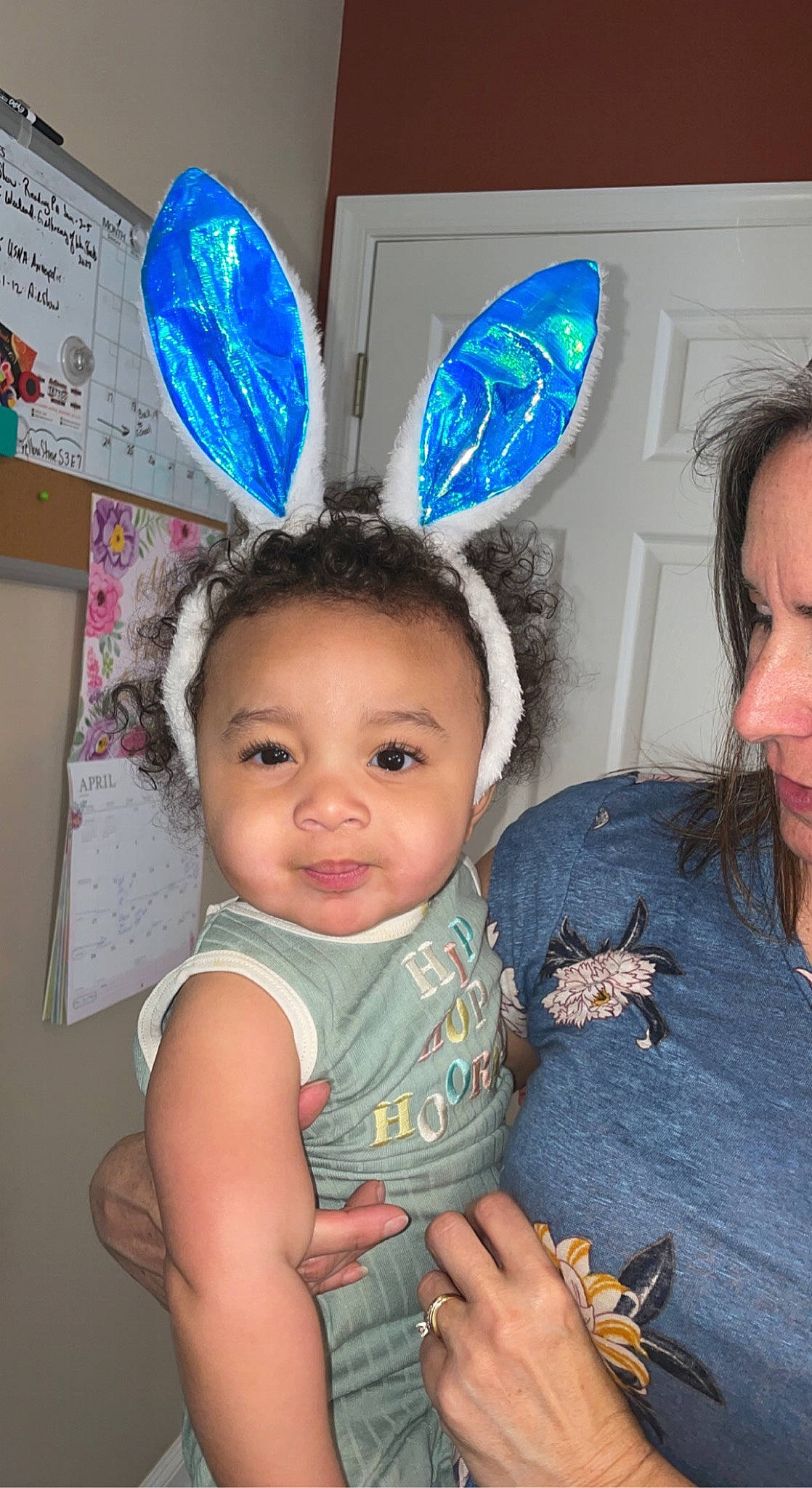 Xavier is registered to the contest to win money with this photo: baby_toddler_clothing, blue, cheek, ear, eyelash, face, finger, fun, gesture, hairstyle, happy, iris, mammal, neck, nose, organ, person, pink, skin, textile