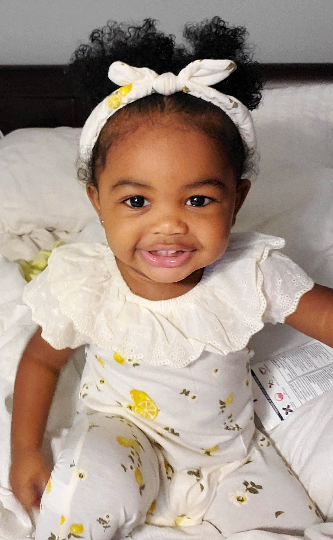 Sydney joined the competition — help win amazing prizes! baby, baby_toddler_clothing, cheek, child, chin, ear, eyebrow, eyelash, flash_photography, happy, headgear, iris, joy, people, person, product, skin, sleeve, smile, textile