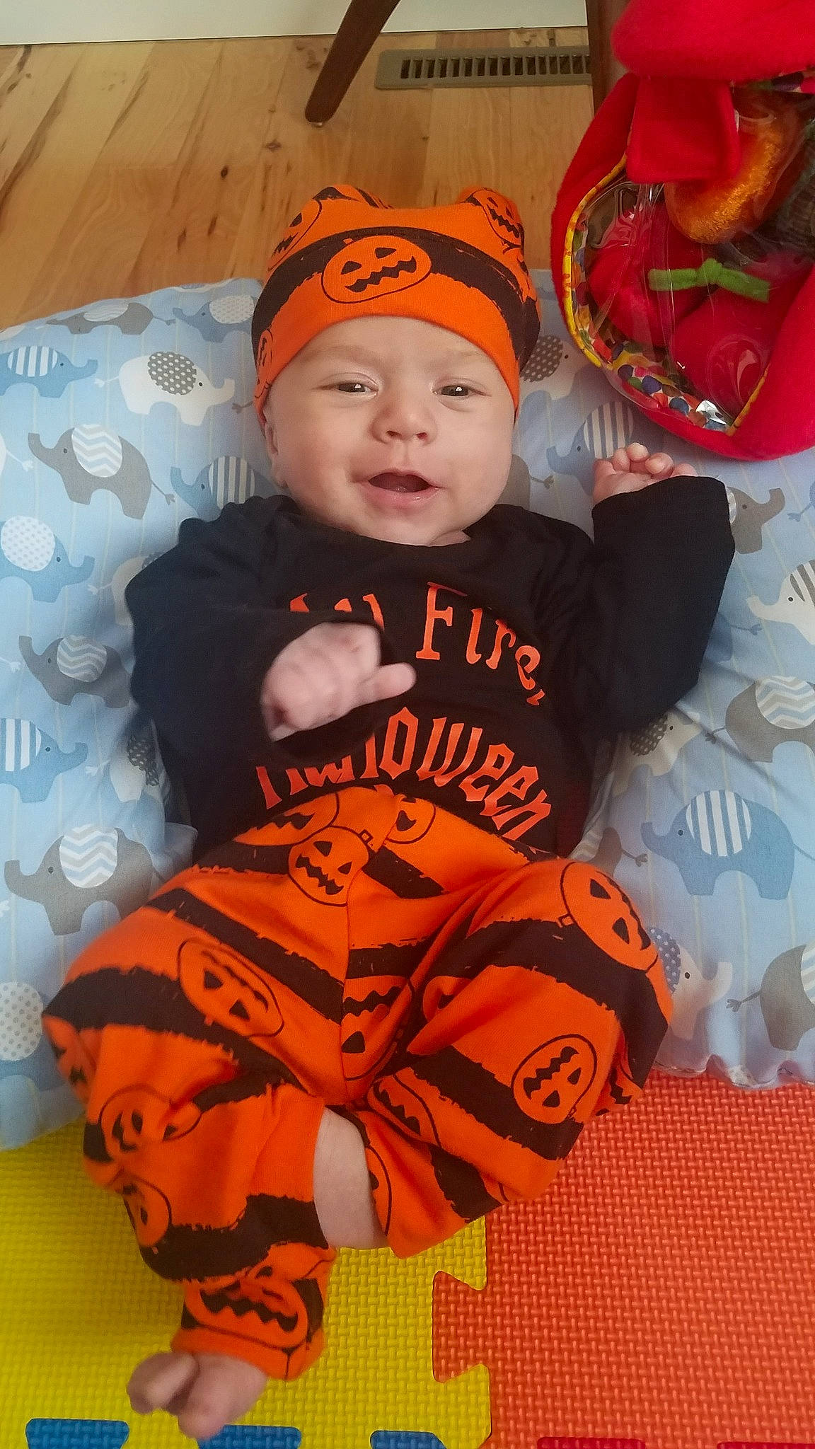 Gustavo joined the competition — help win amazing prizes! child, headwear, orange, person, toddler