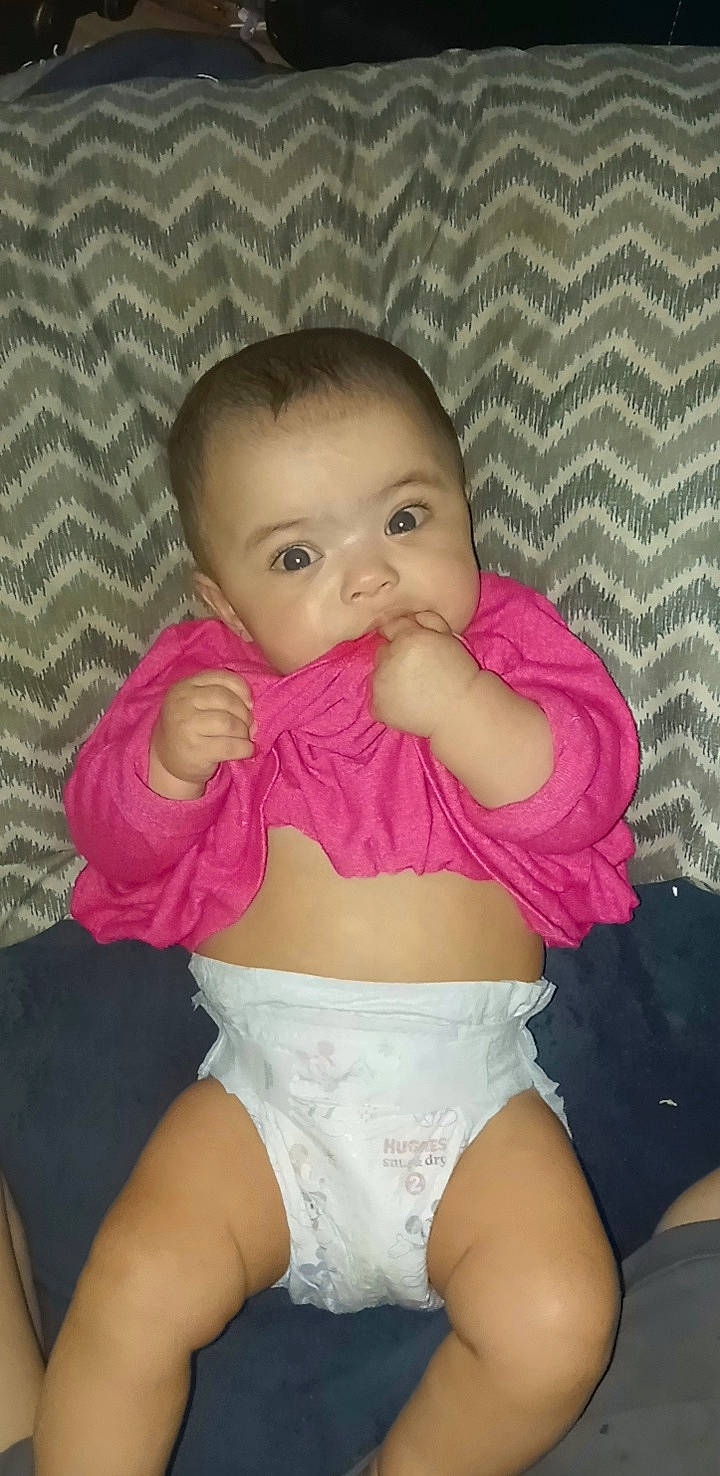 Xoviah joined the competition — help win amazing prizes! baby_toddler_clothing, cheek, chest, eye, finger, human_body, iris, joint, leg, lip, mouth, neck, nose, person, pink, skin, sleeve, stomach, thigh, thumb