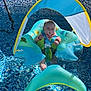 Hadleigh is registered to the contest to win money with this photo: baby, backyard, clothing, face, grass, head, lifejacket, nature, outdoors, person, photography, plant, pool, portrait, pottedplant, summer, swimmingpool, swimwear, water, yard