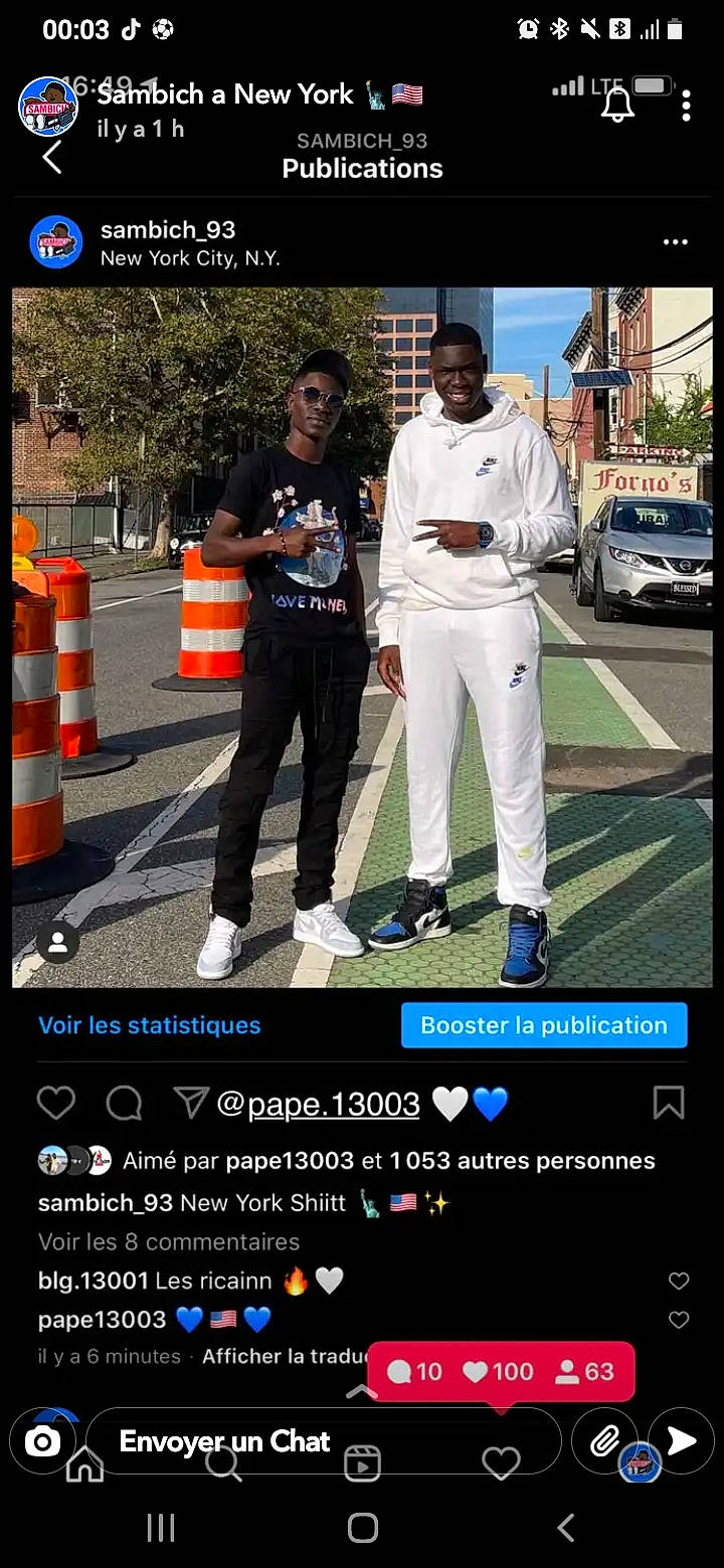 Jephté participe au concours pour gagner de l'argent avec cette photo : advertising, asphalt, brand, car, font, gesture, joy, logo, motor_vehicle, movie, pedestrian, person, photo_caption, product, recreation, road, screenshot, sneakers, street_fashion, travel