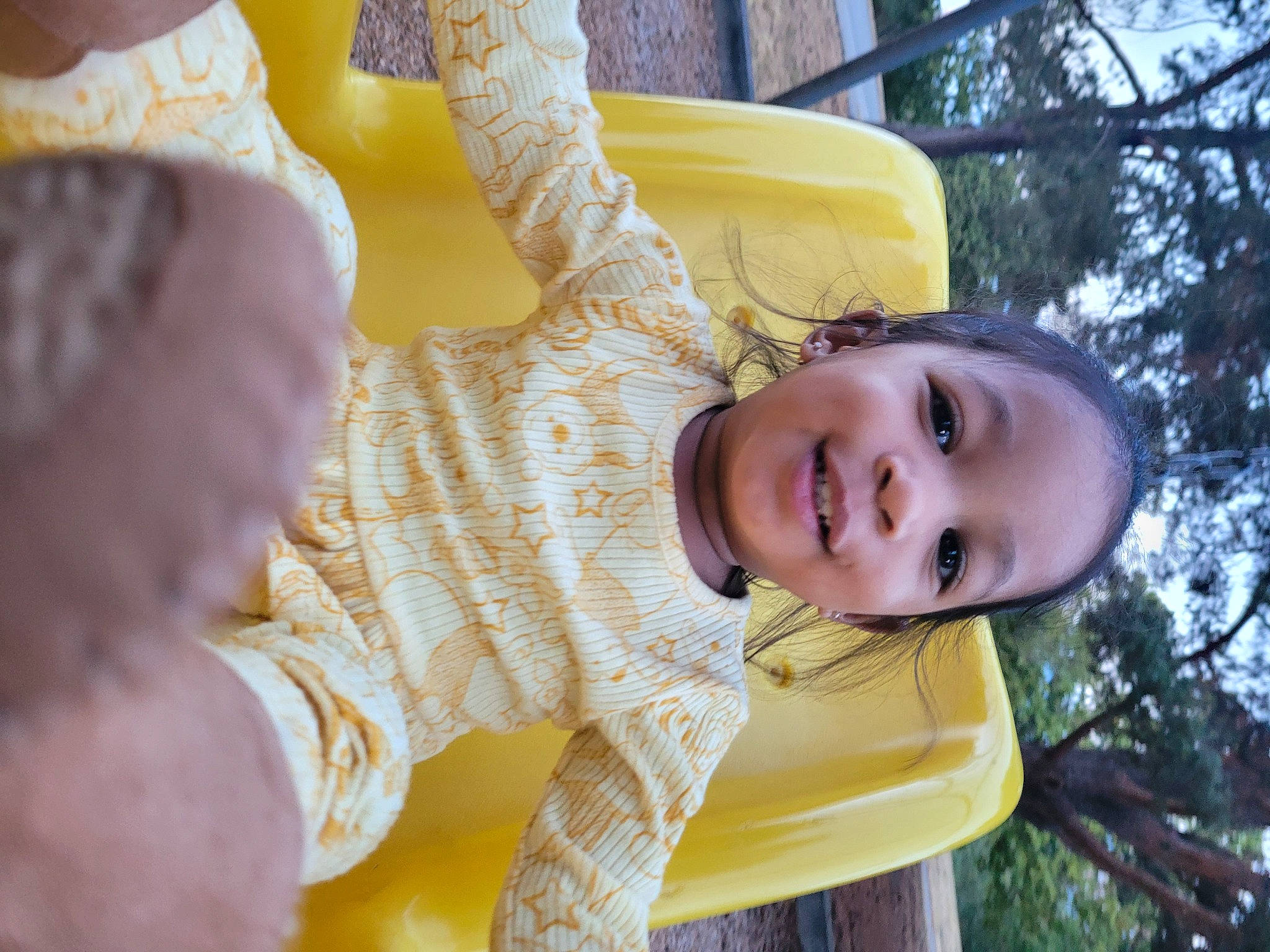 Alanna joined the competition — help win amazing prizes! arm, baby, child, dress, fun, grass, happy, human_body, joy, leisure, mouth, nose, outdoor_play_equipment, people_in_nature, person, plant, recreation, skin, smile, toddler