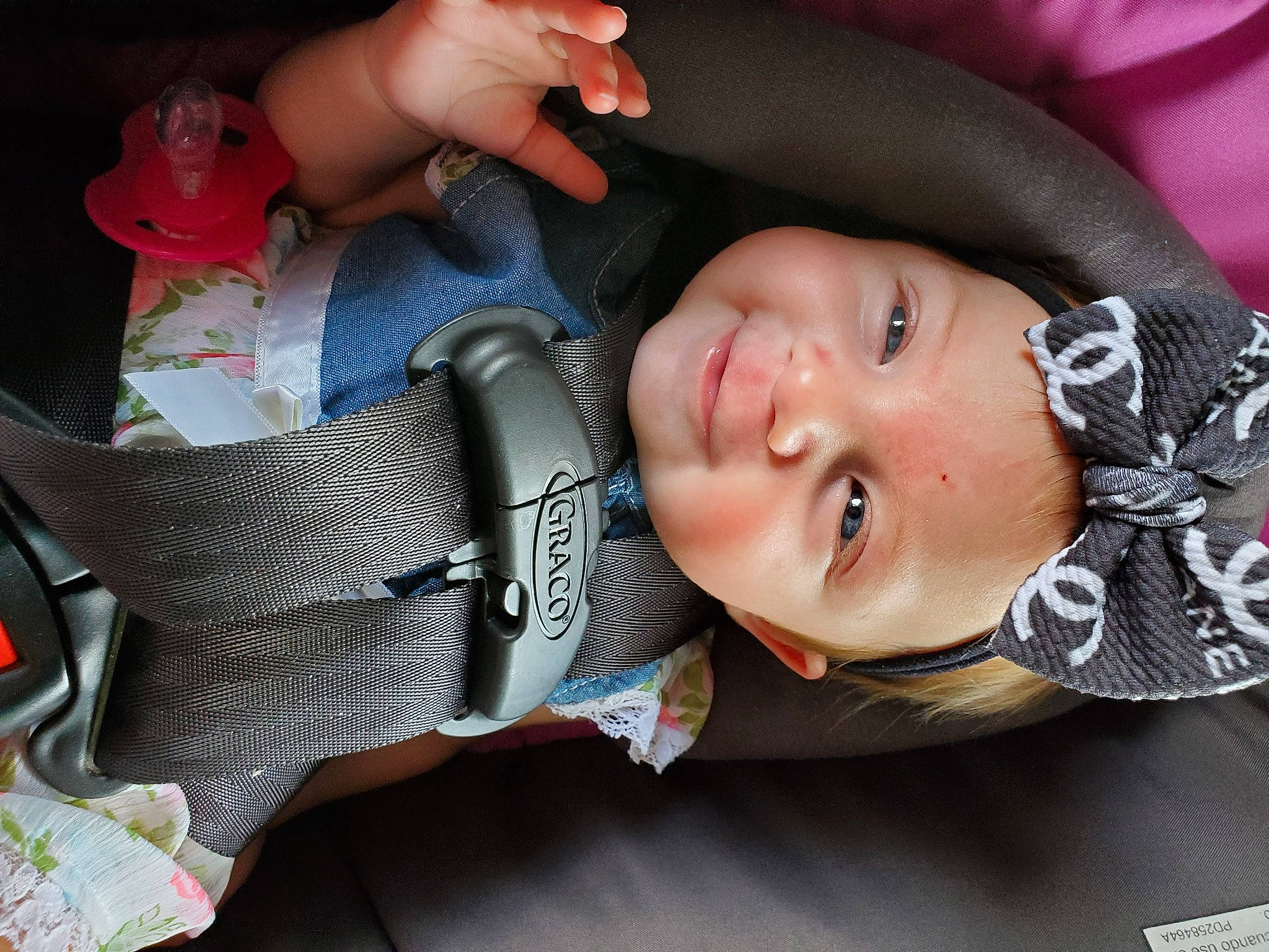 Gracelynn joined the competition — help win amazing prizes! baby, birth, cheek, child, ear, forehead, fun, hand, head, headwear, lip, mouth, nose, person, photography, product, skin, toddler