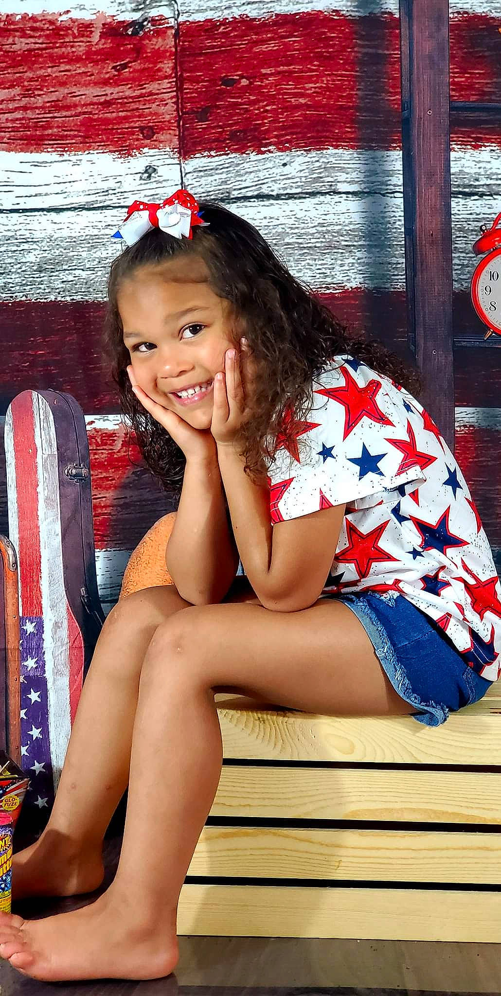 Za'Niayh is registered to the contest to win money with this photo: black_hair, elbow, finger, flash_photography, hairstyle, happy, human_body, joy, knee, leg, leisure, lip, long_hair, neck, person, red, shoulder, skin, smile, textile