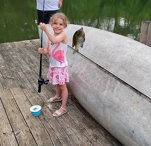 Natalee joined the competition — help win amazing prizes! carnivore, child, fun, grass, human_leg, joy, leg, leisure, mammal, person, pink, plant, recreation, sandal, sidewalk, sitting, summer, toddler, tree, vertebrate